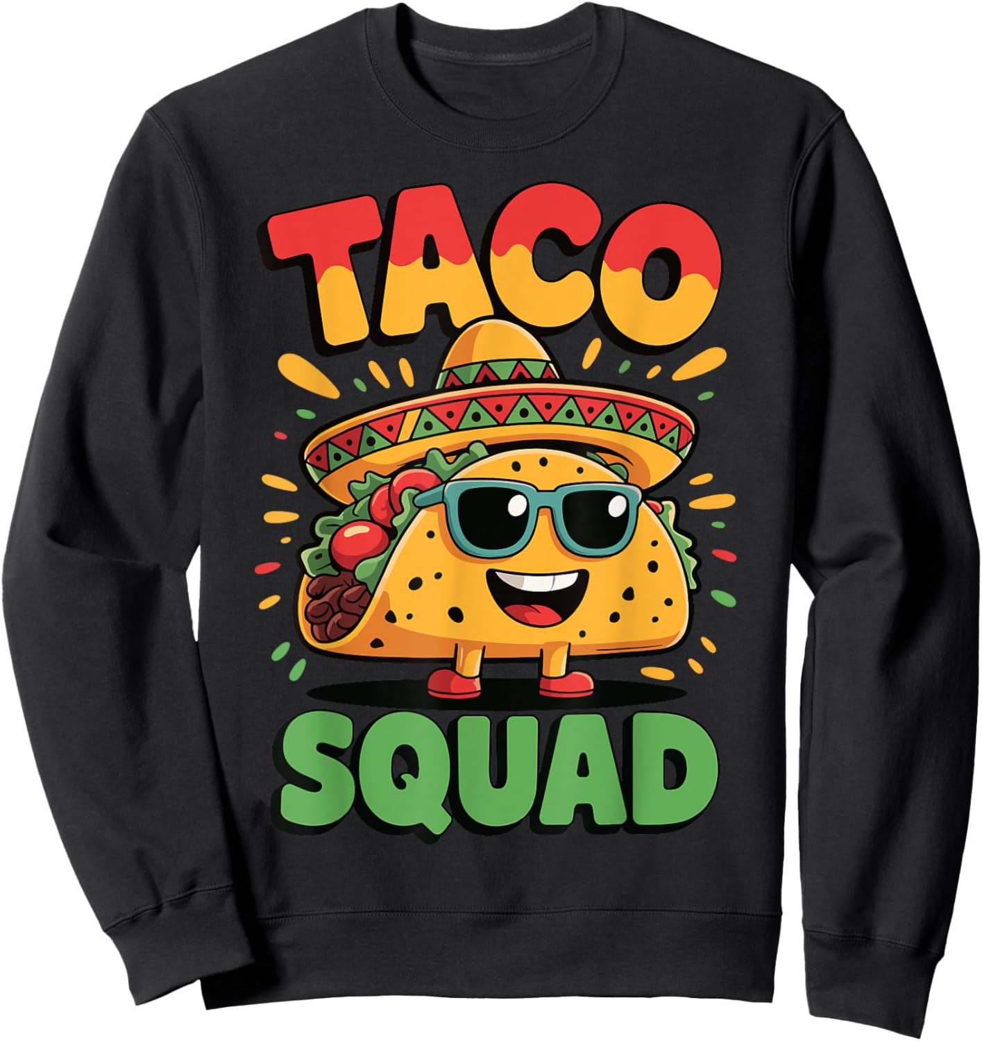 Taco Squad Sweatshirt - Sweatshirt | Black