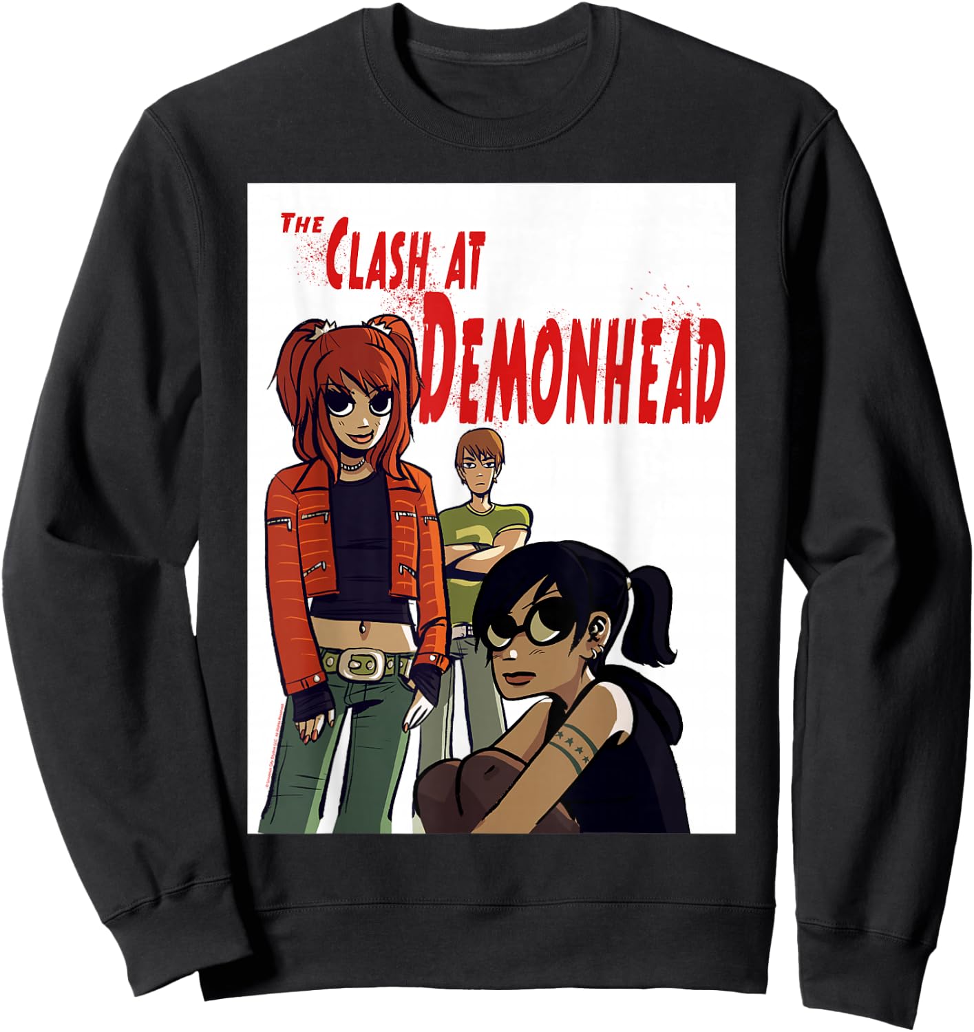 Scott Pilgrim Vs. The World The Clash at Demonhead Band Sweatshirt - Sweatshirt | Black