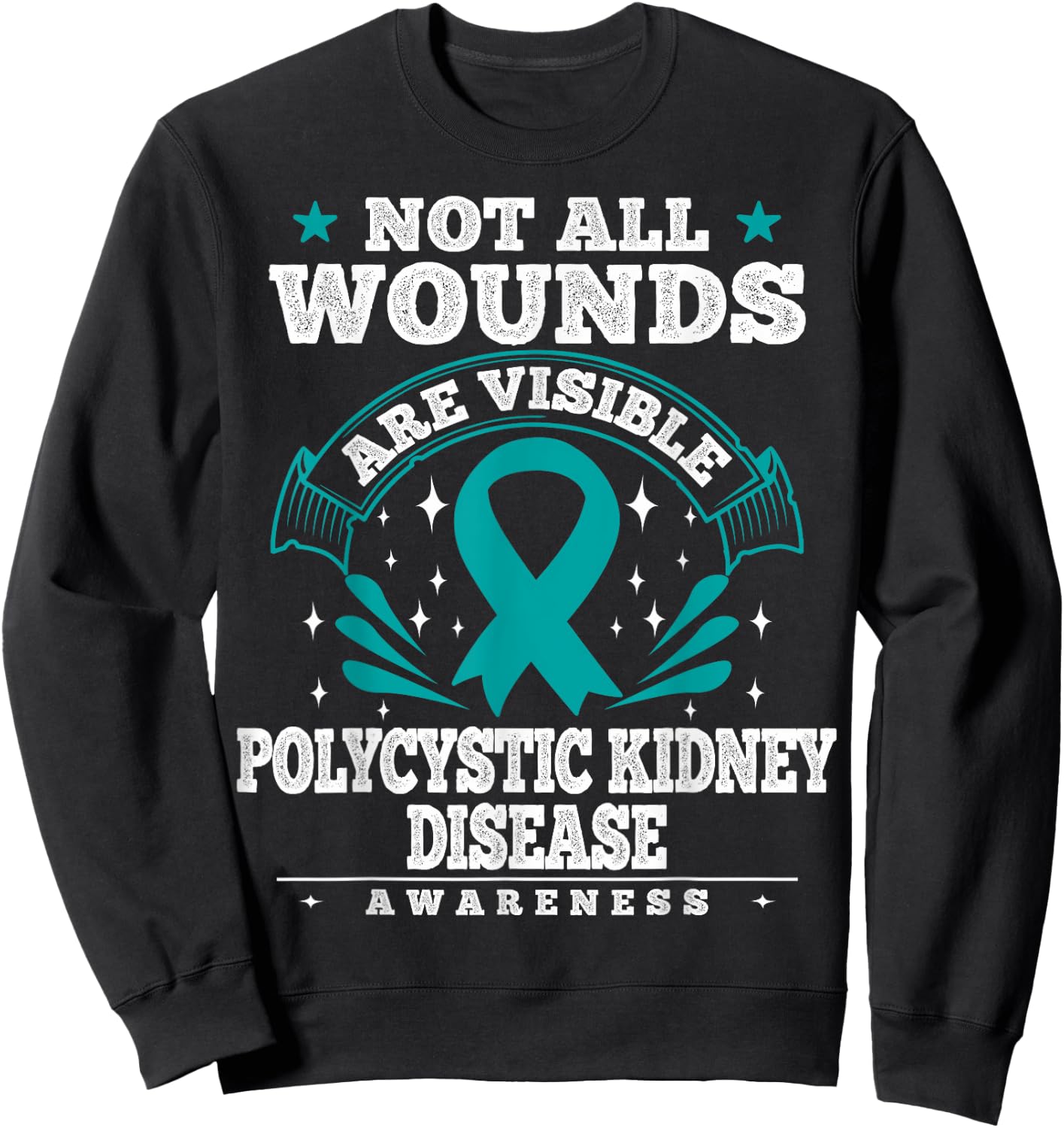 Polycystic Kidney Disease Gift - PKD Awareness Sweatshirt - Sweatshirt | Black
