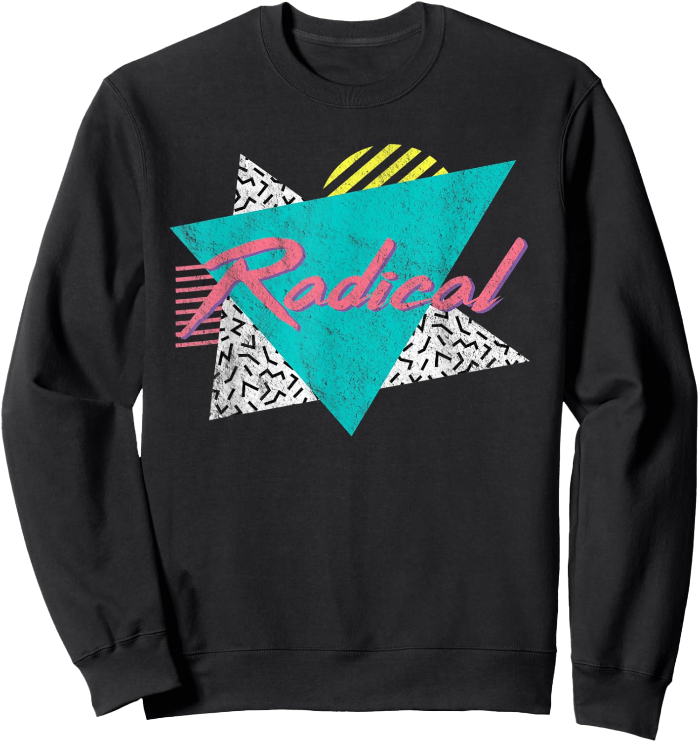 Radical Retro Vintage 80's 90's Gift Sweatshirt - Sweatshirt | Black