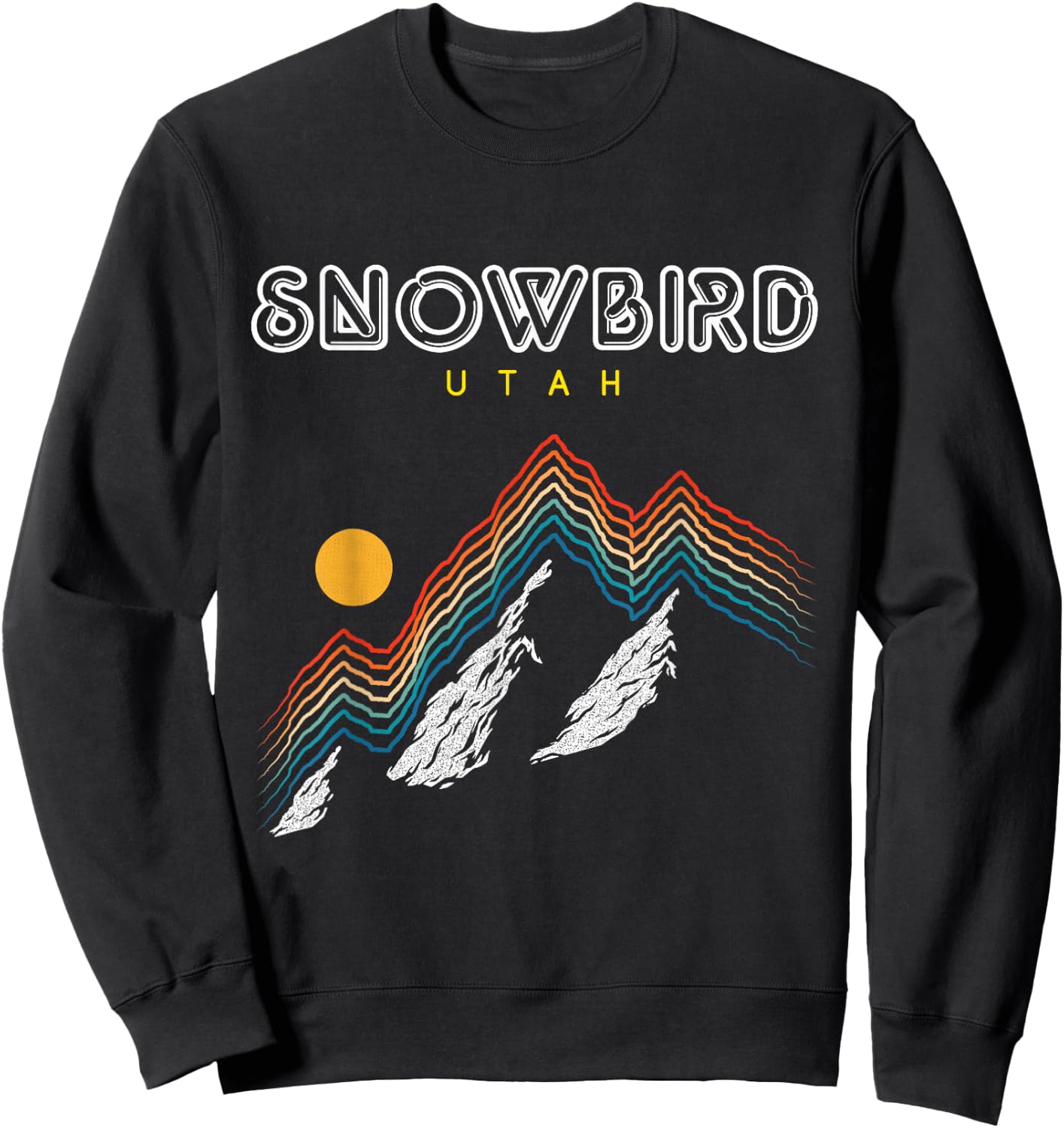 Snowbird Utah - USA Ski 1980s Retro Shirt Sweatshirt - Sweatshirt | Black
