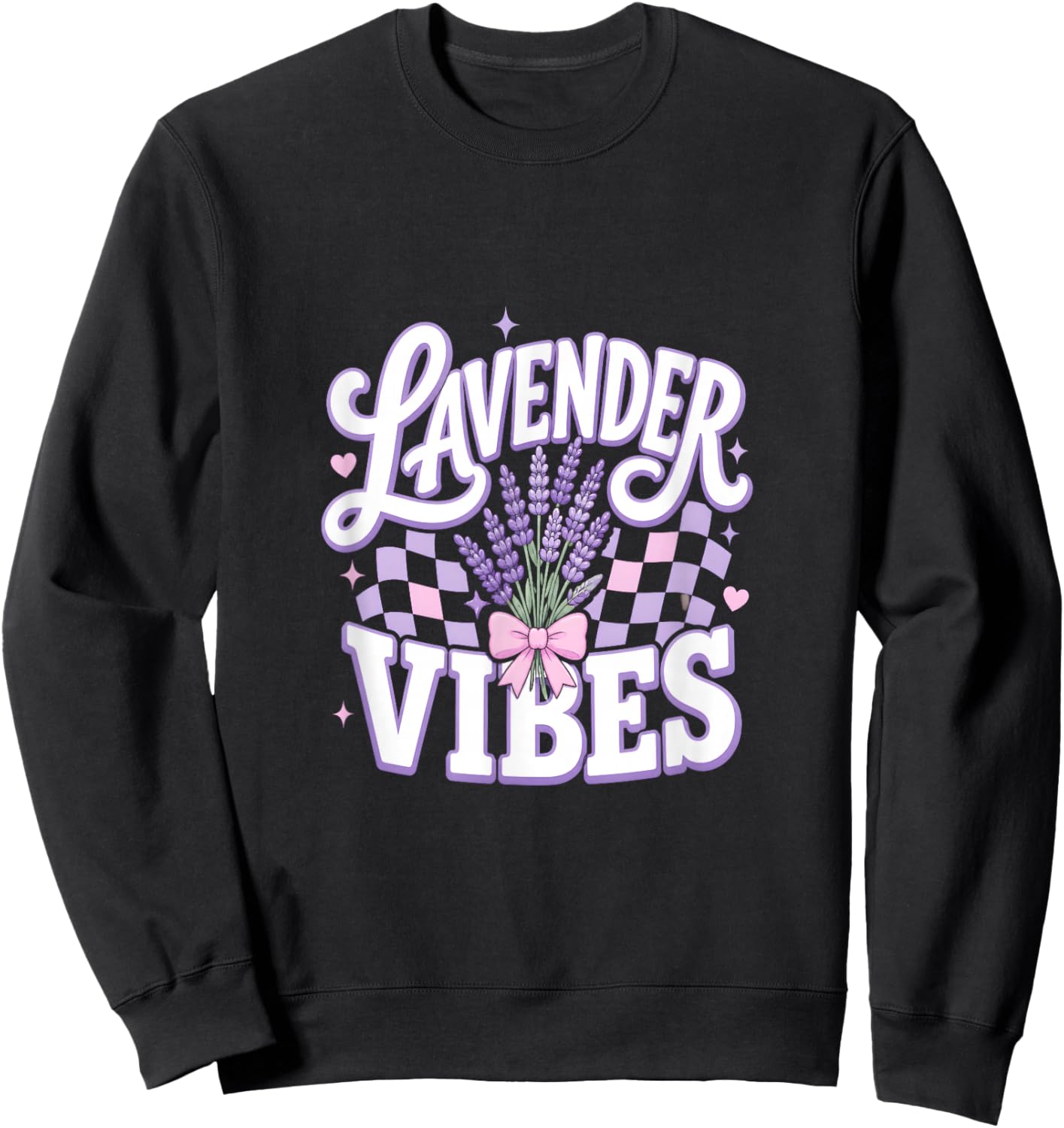 Lavender Lover Pastel Girl Sweatshirt - Sweatshirt | Black