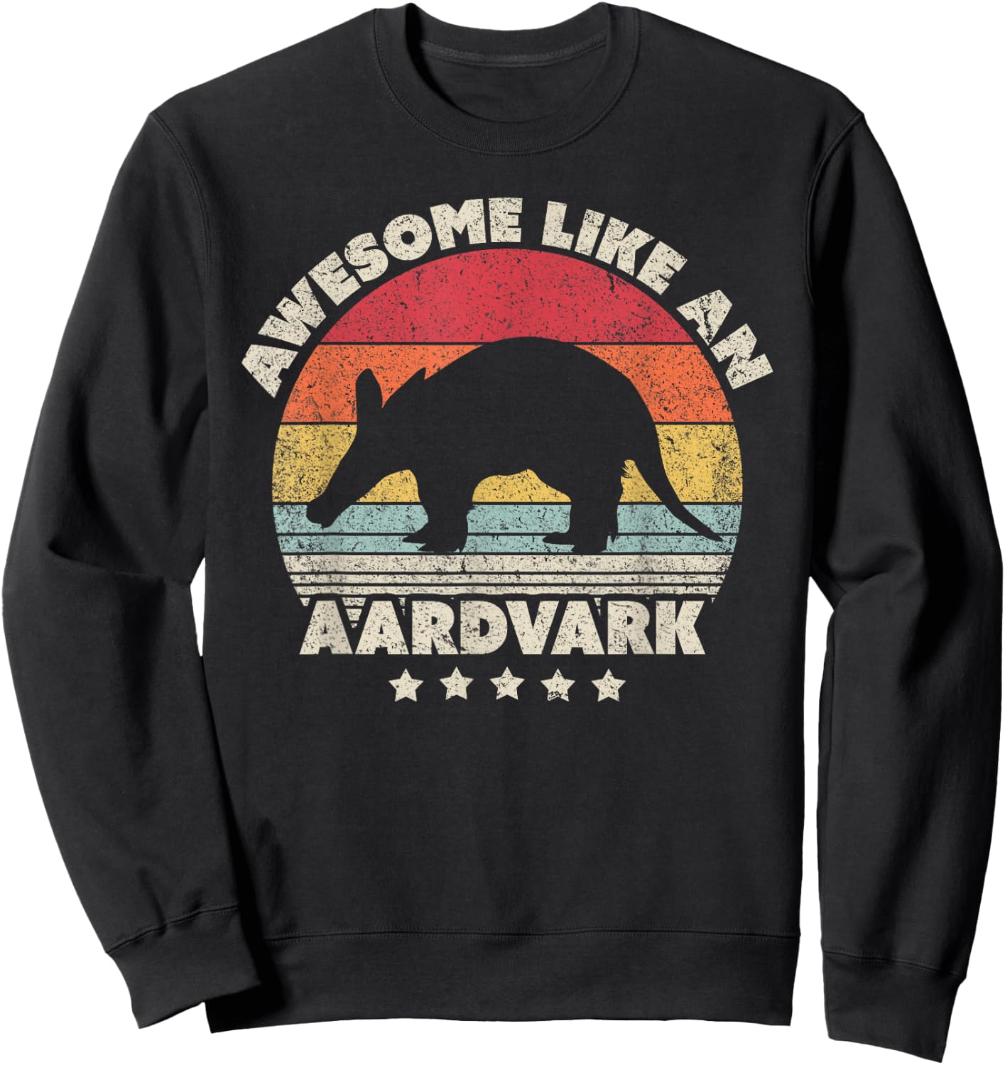 Erdferkel Aardvark Shirt Vintage Sweatshirt - Sweatshirt | Black