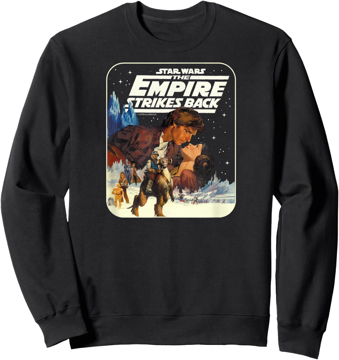 Star Wars - Han Solo Leia Poster Sweatshirt - Sweatshirt | Black