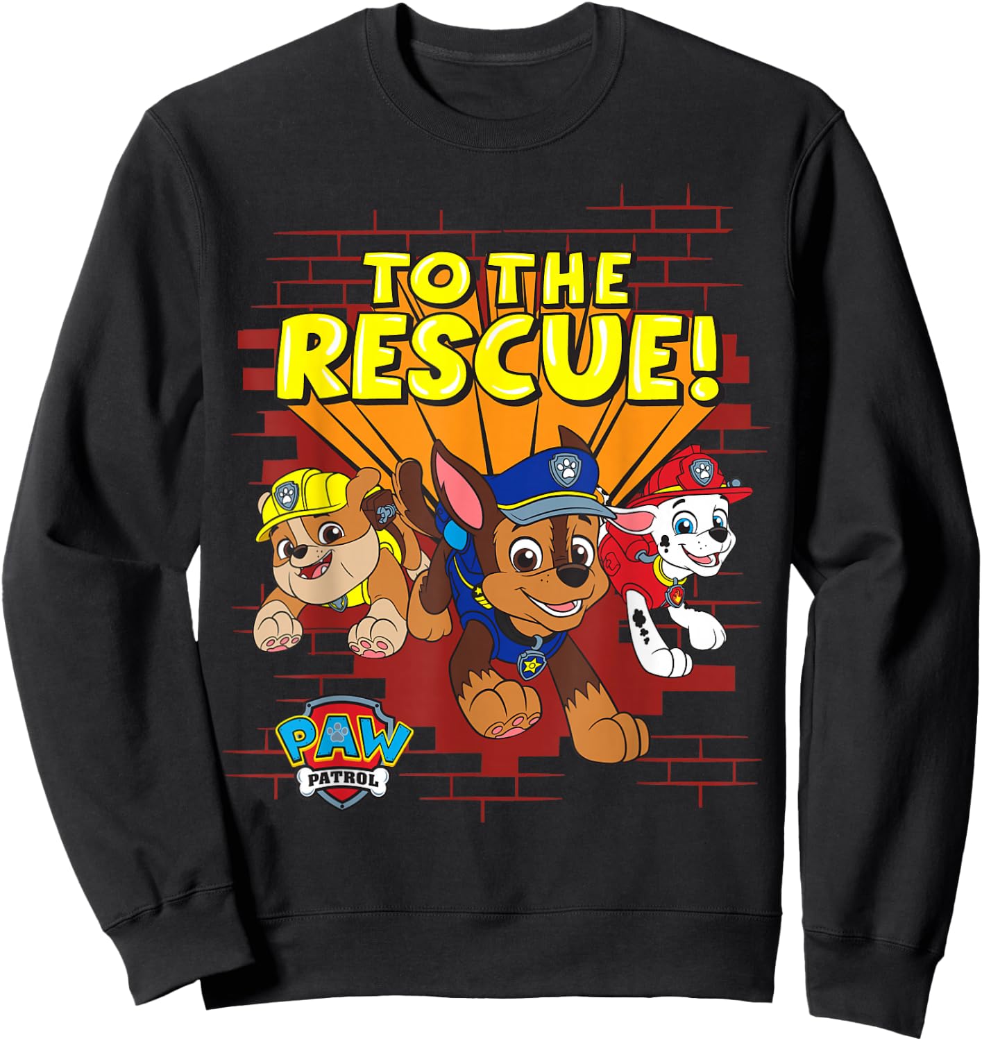 PAW Patrol Group "To The Rescue!" Sweatshirt - Sweatshirt | Black
