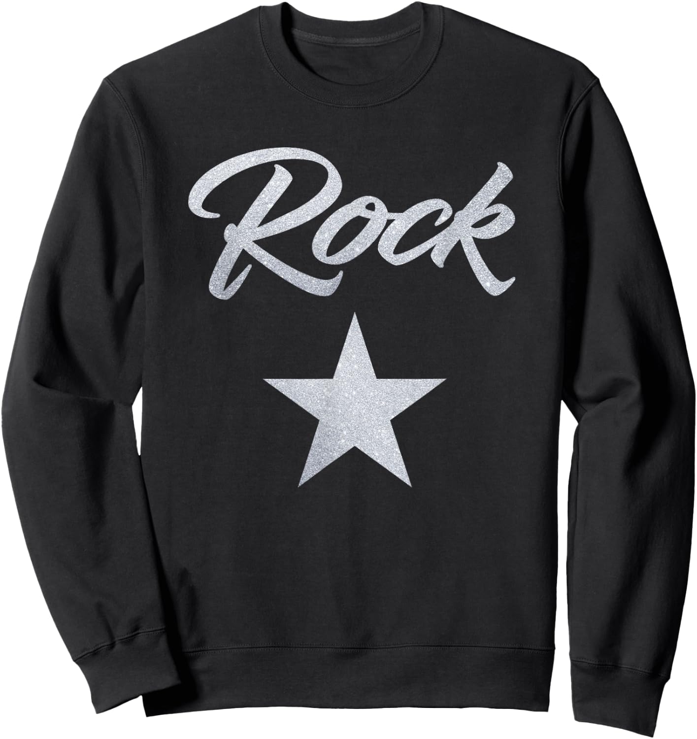 Rock Star Rockstar Large Big Grand Sweatshirt - Sweatshirt | Black