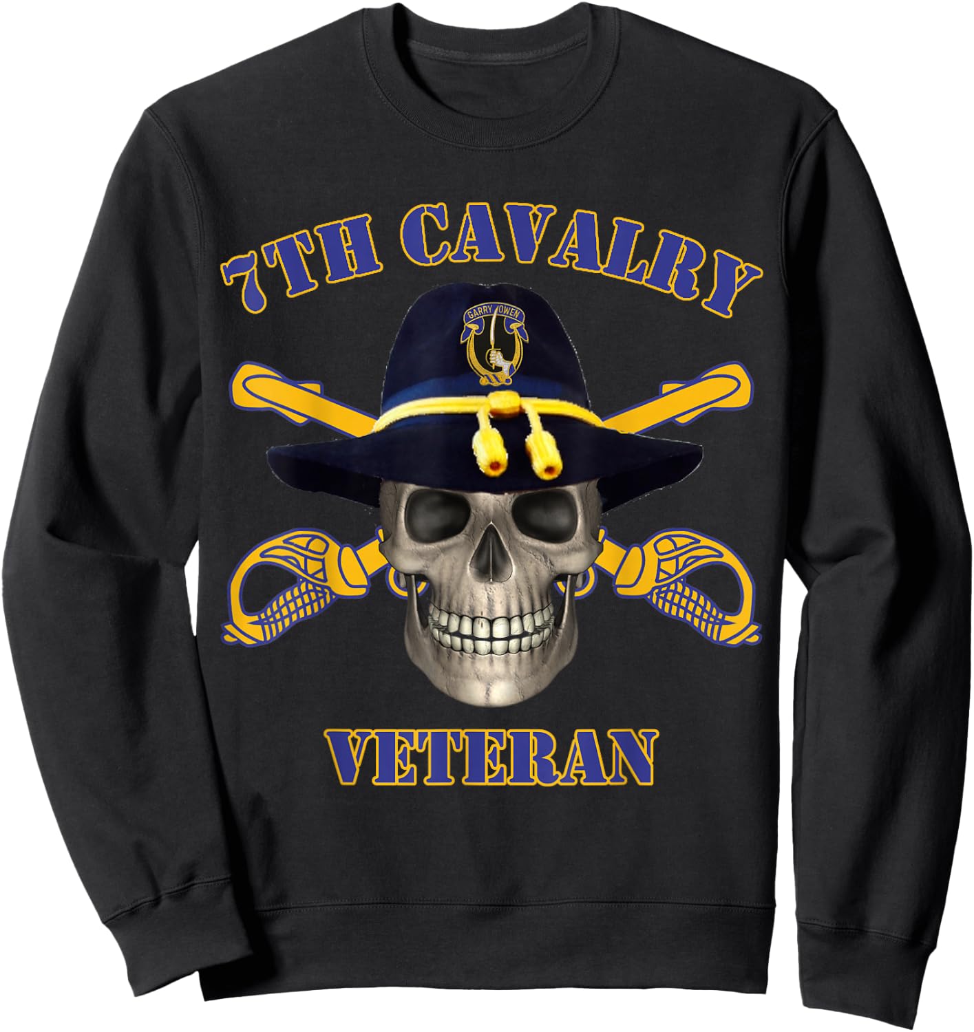 7th Cavalry - for Army Vets of Seventh Cavalry Sweatshirt - Sweatshirt | Black