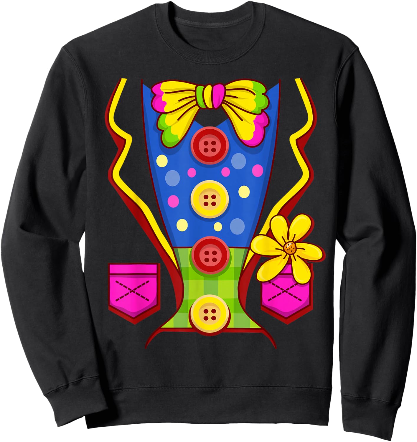 Clown Costume Circus Sweatshirt - Sweatshirt | Black