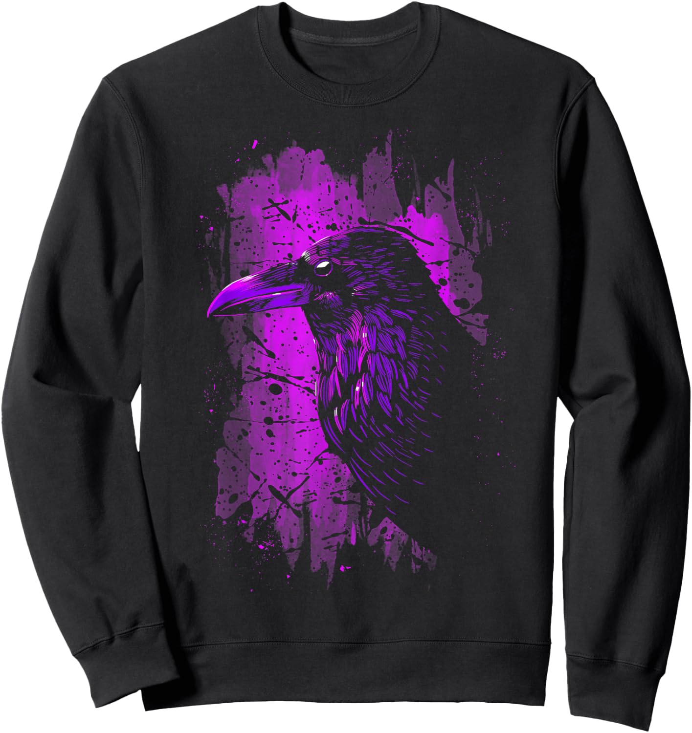 Crow purple colour Sweatshirt - Sweatshirt | Black