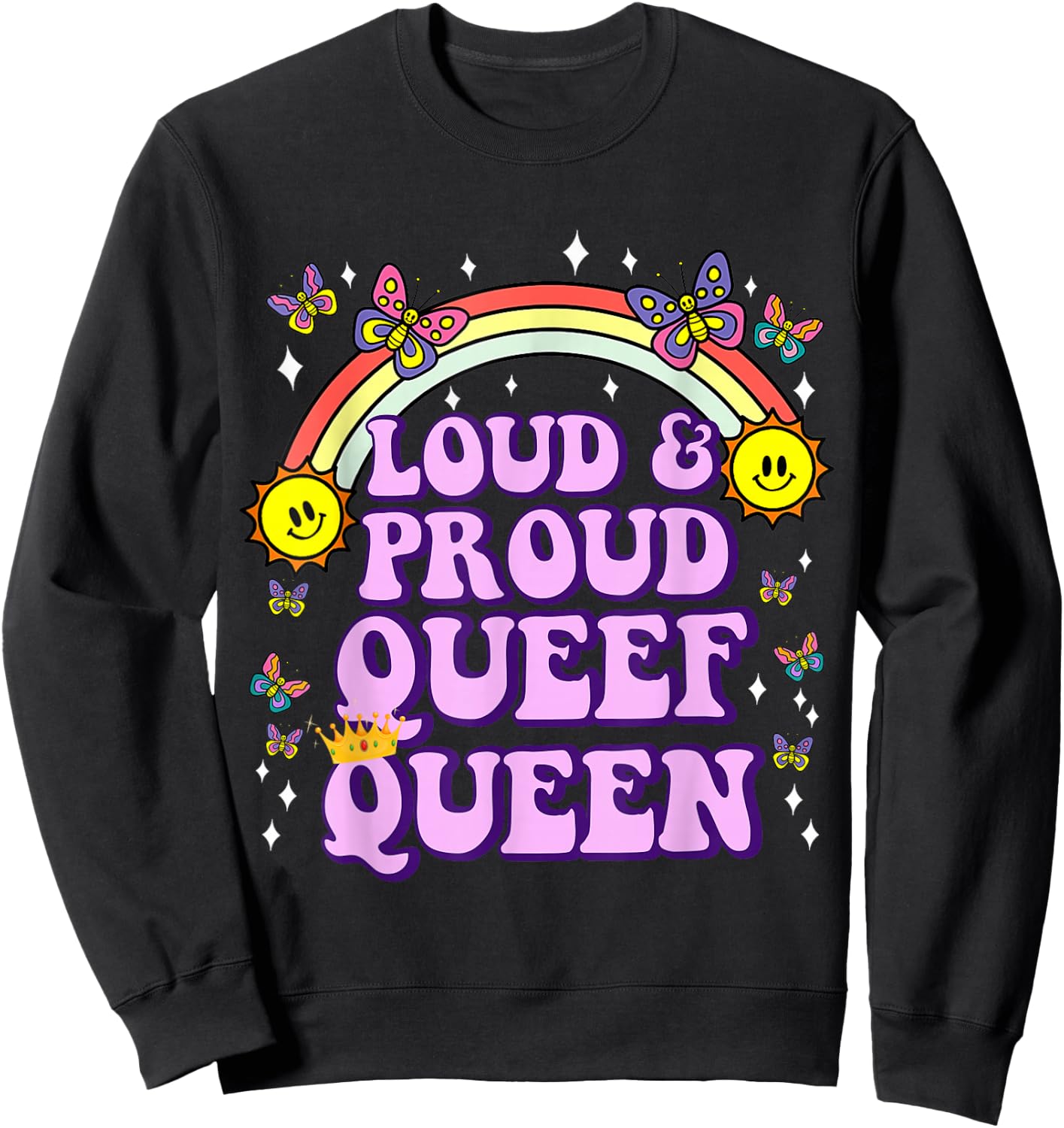 Love Queefing Queef Funny Queefed Embarrassing Adult Humor Sweatshirt - Sweatshirt | Black