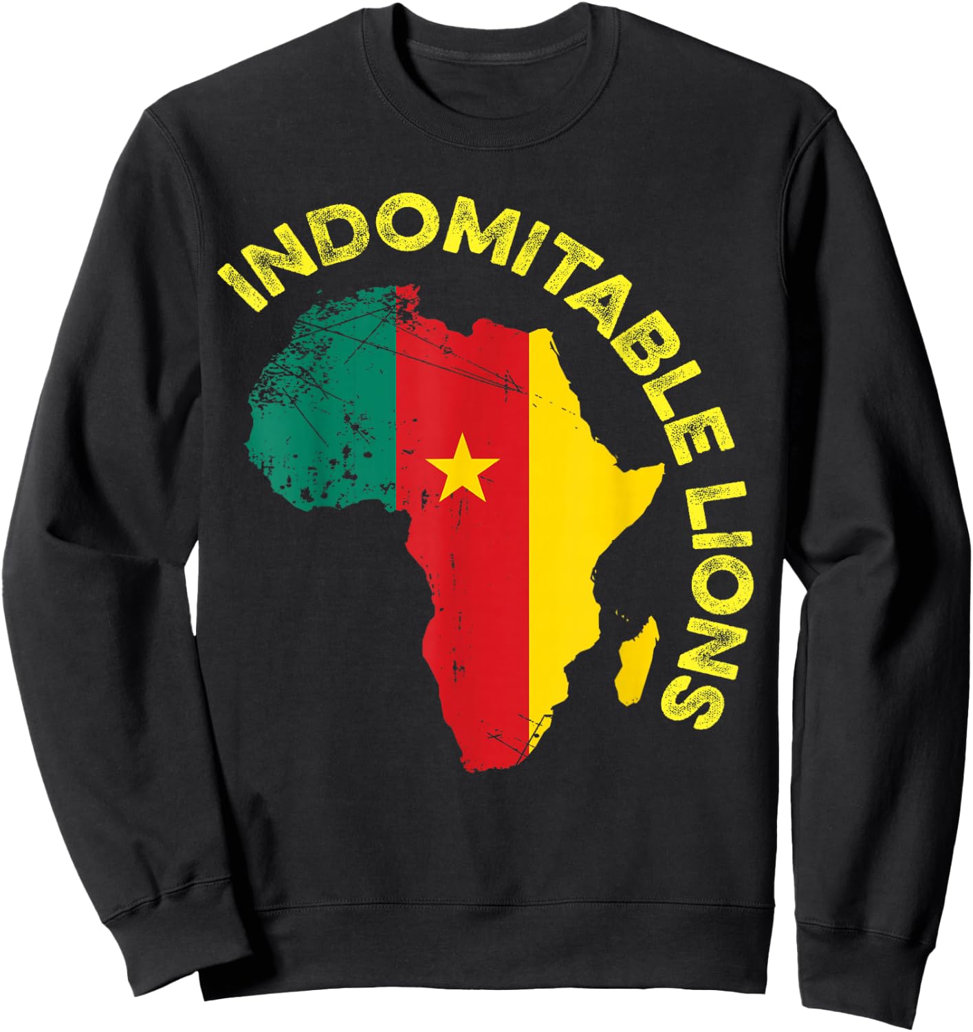 Indomitable Lions Cameroonian Soccer Sweatshirt - Sweatshirt | Black
