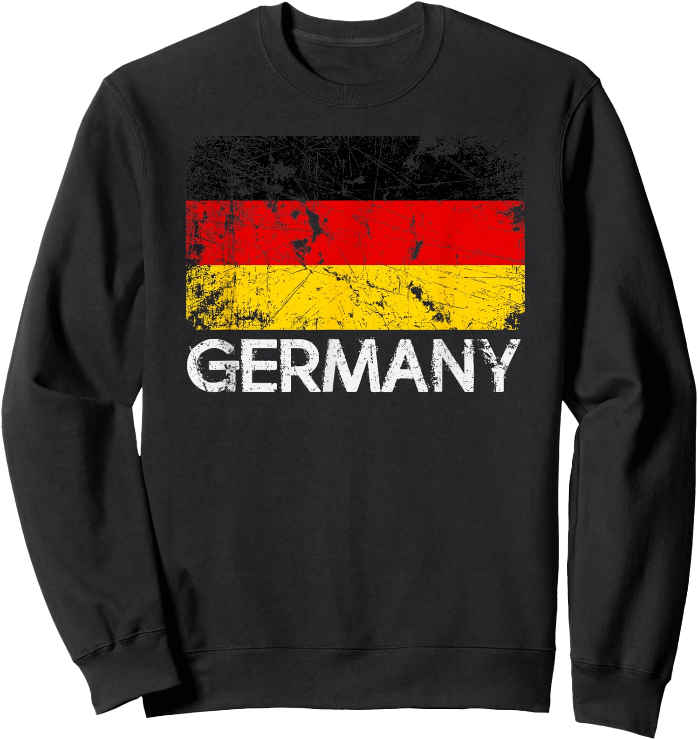 German Flag | Vintage Made In Germany Gift Sweatshirt - Sweatshirt | Black