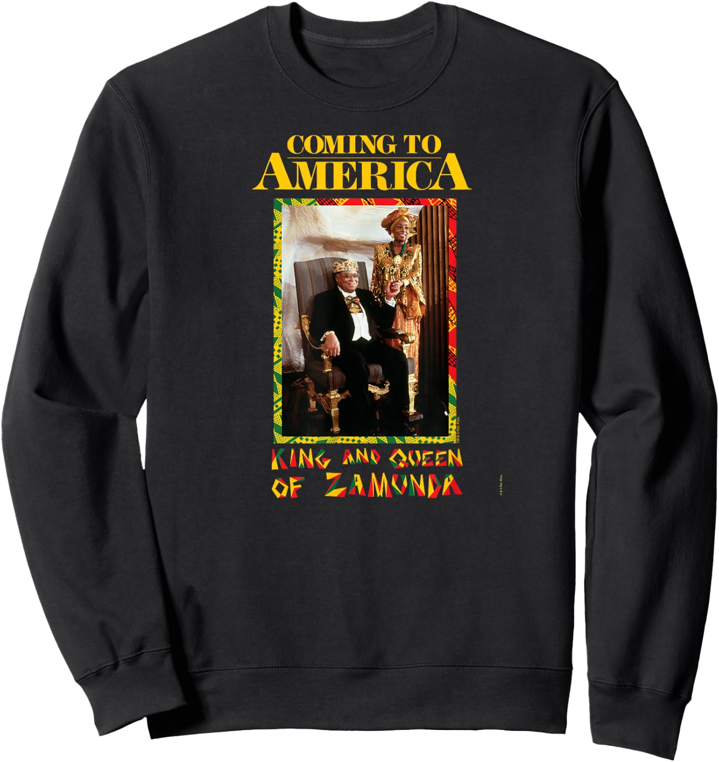 Coming to America: King and Queen Zamunda Sweatshirt - Sweatshirt | Black