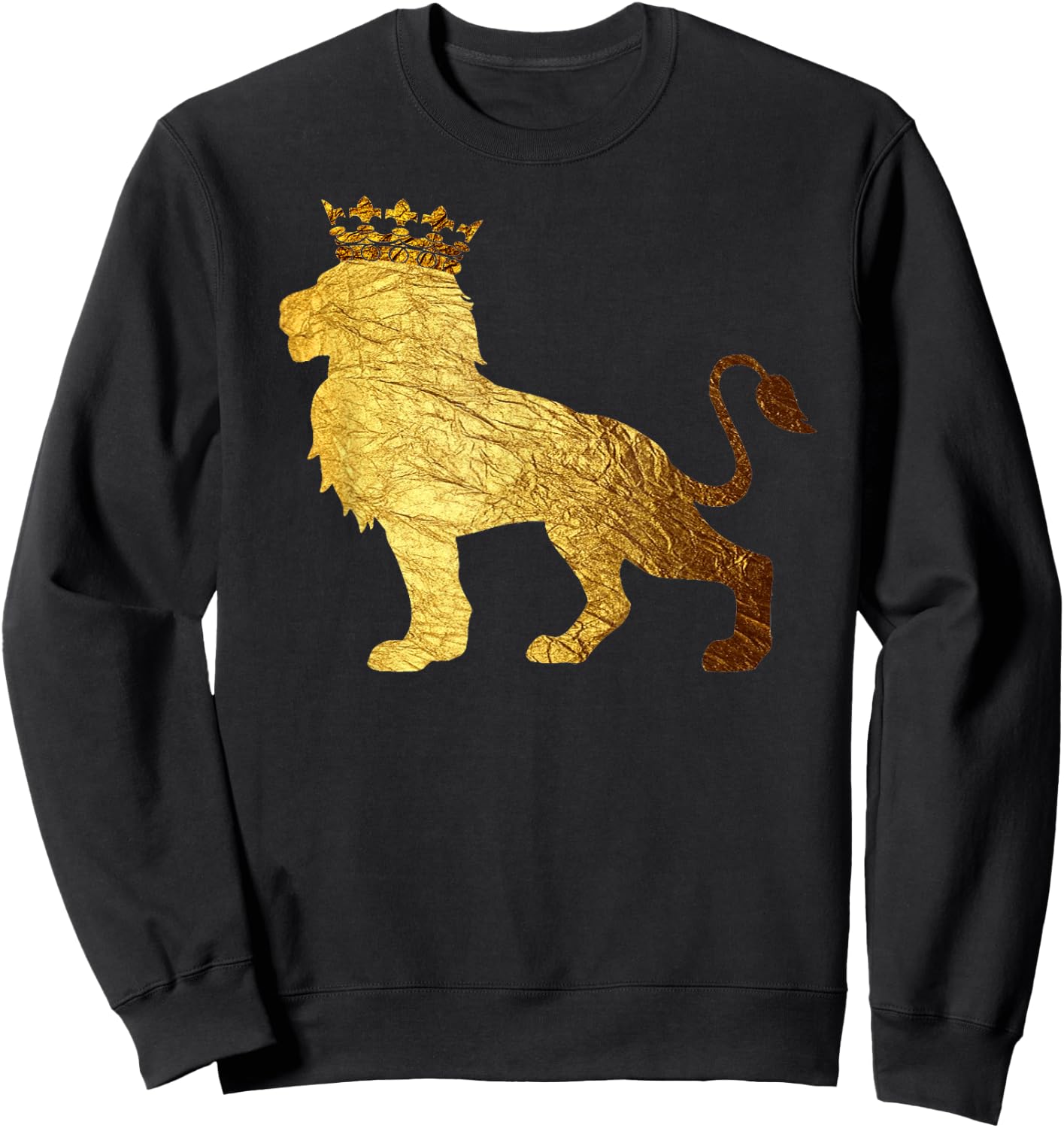 King of the Jungle Crown King Lion & Boys-Cool Lion Sweatshirt - Sweatshirt | Black