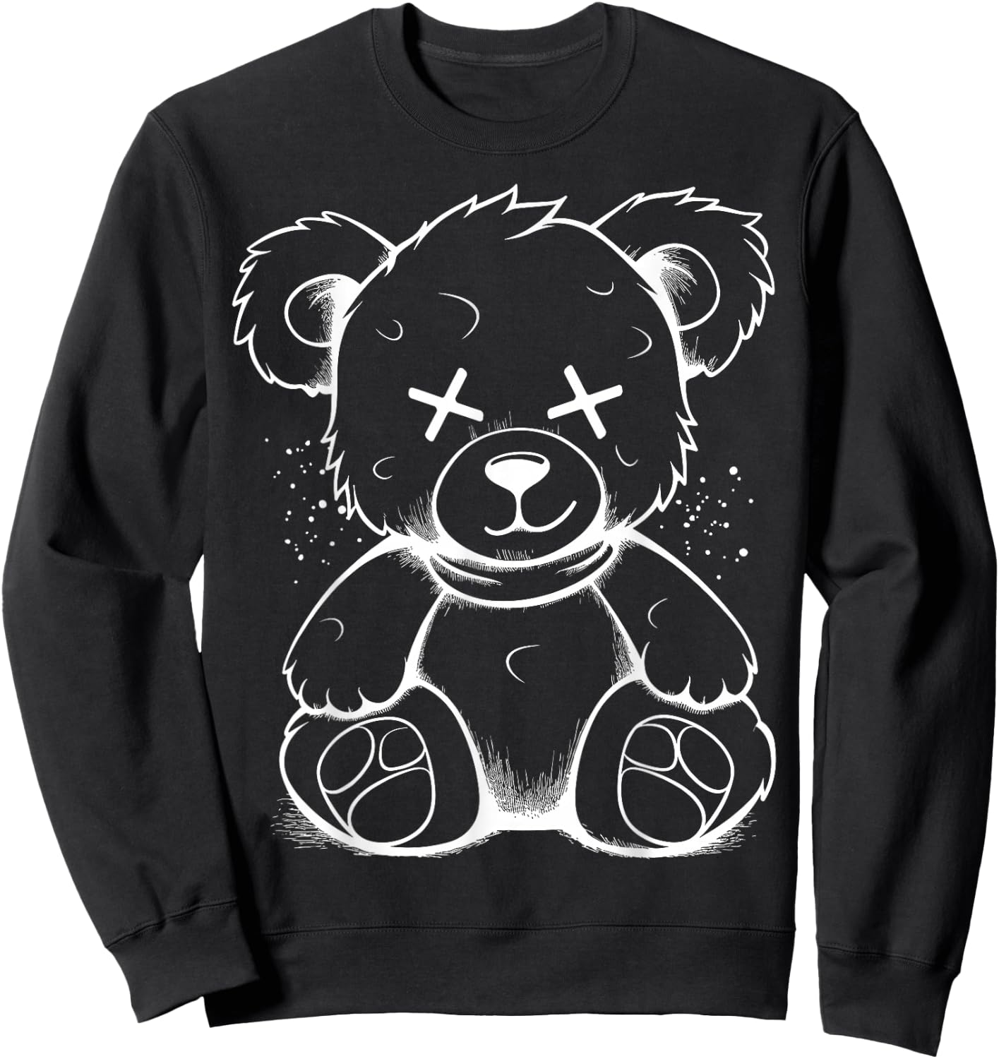 Bad Teddy Bear Dark Scary Fantasy Gothic Teddy Lover Sweatshirt - Sweatshirt | Black