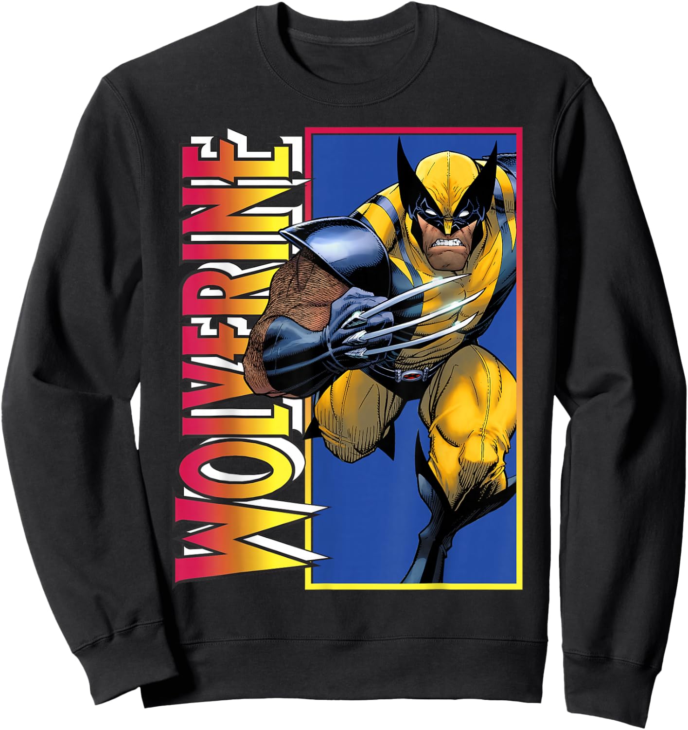 Marvel X-Men Wolverine Classic Gradient Sweatshirt - Sweatshirt | Black