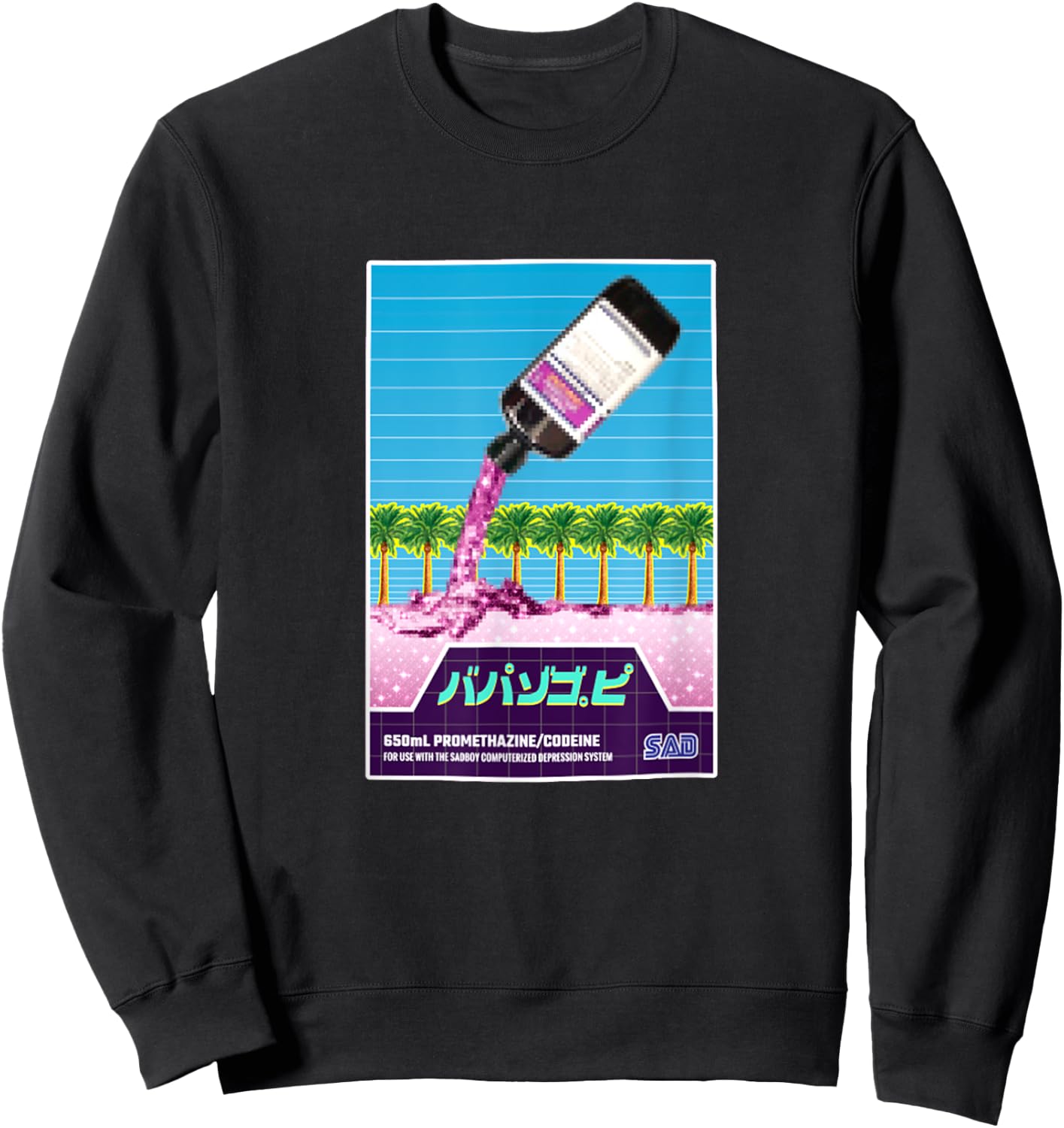 Spring Lean Saboy Codeine Shirt Sweatshirt - Sweatshirt | Black