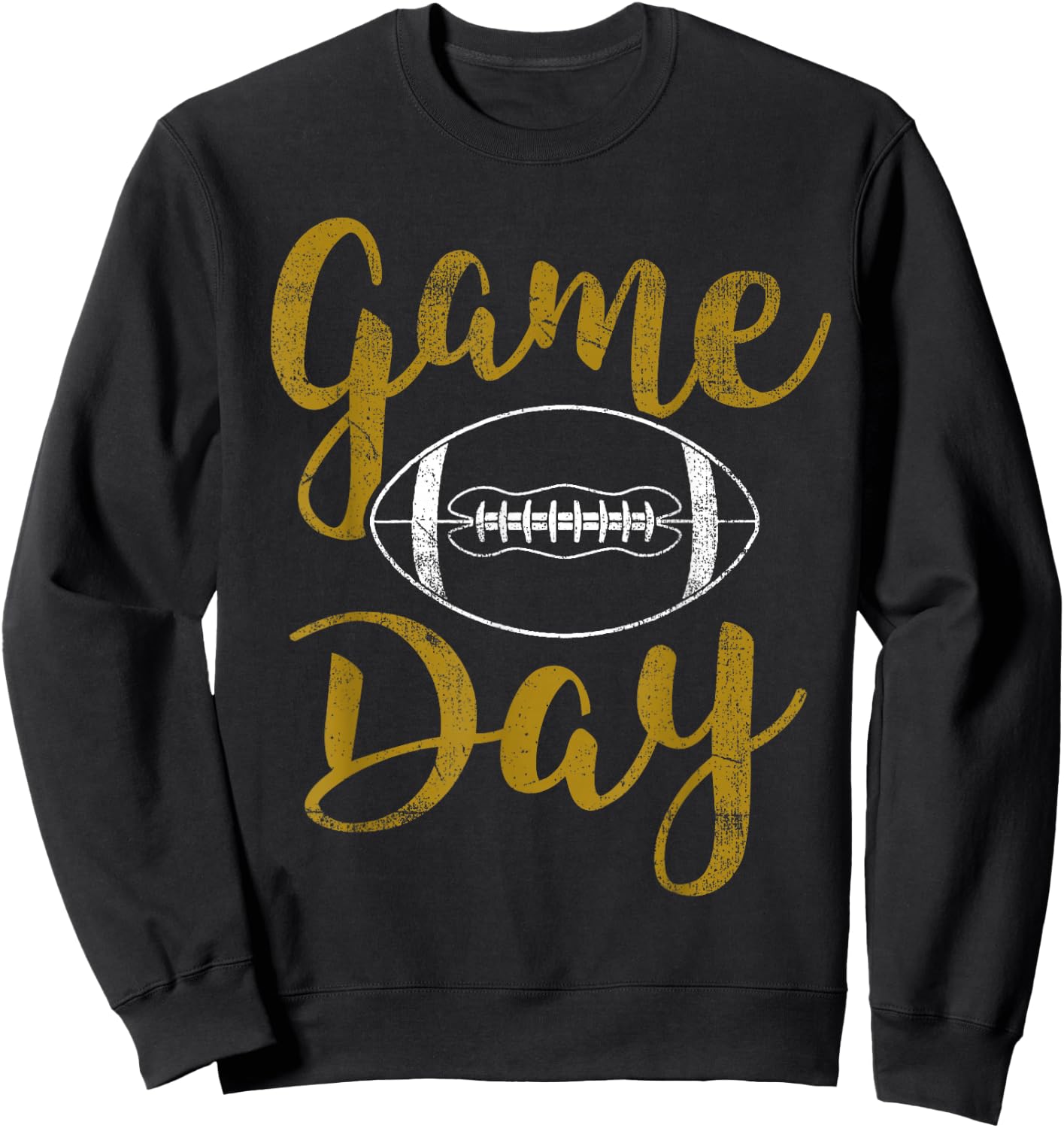 Game Day Football Cute Football Top Sweatshirt - Sweatshirt | Black
