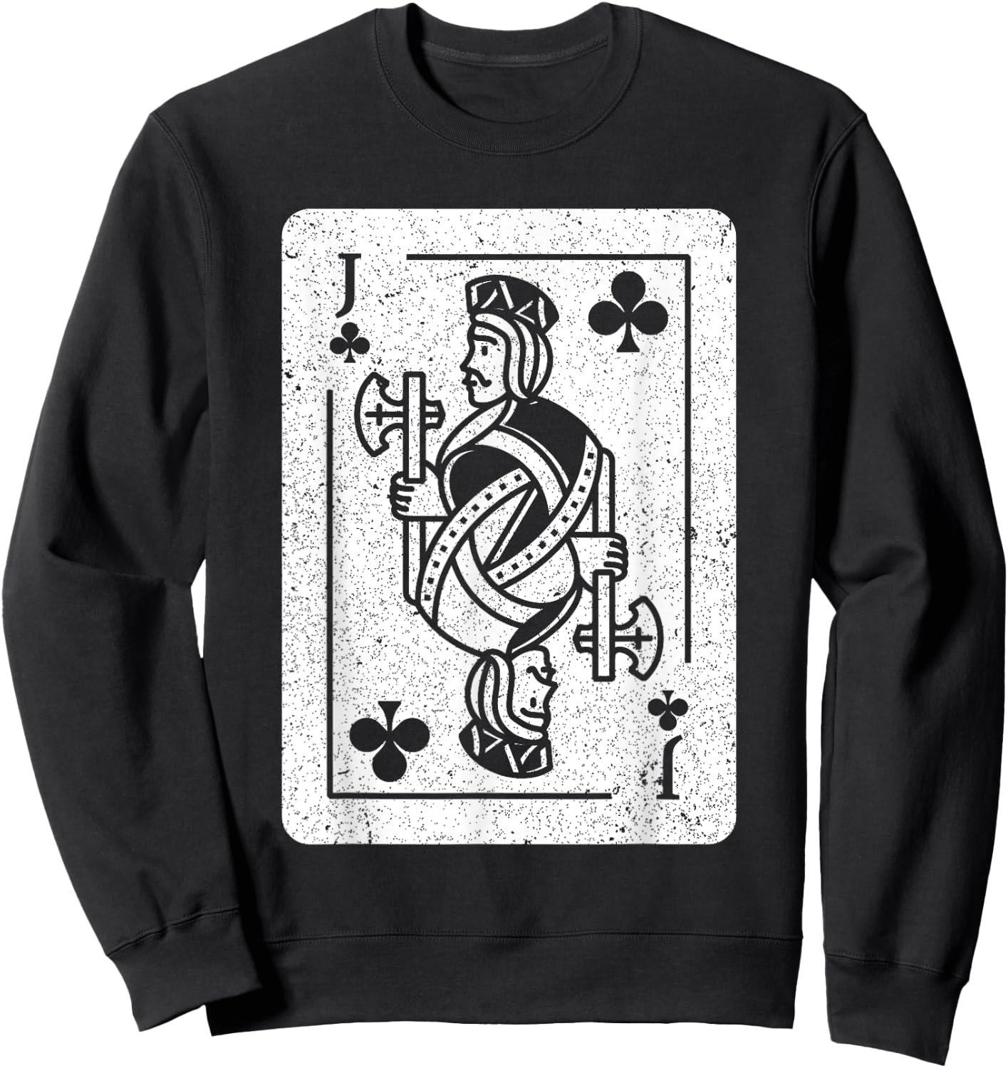 Jack Of Clubs Costume Sweatshirt - Sweatshirt | Black
