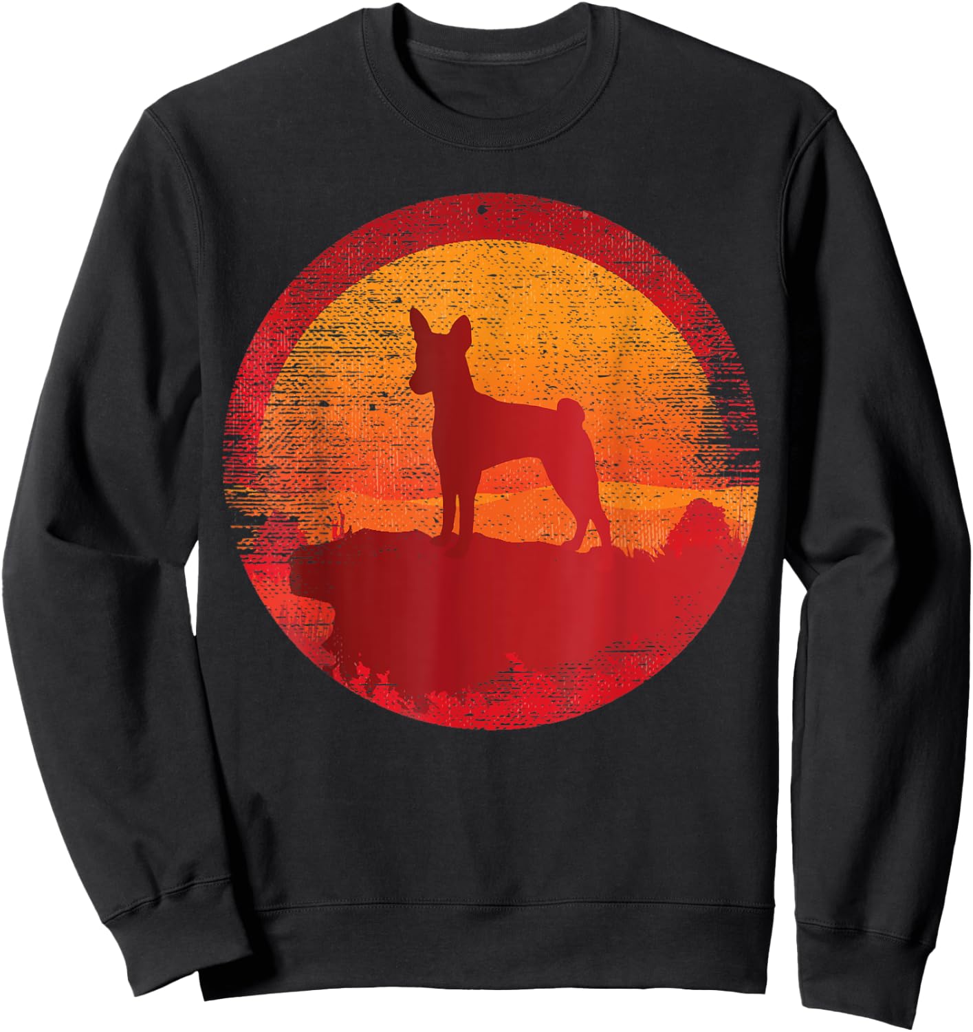 Basenji Dog Breed Men Women Kids Sweatshirt - Sweatshirt | Black