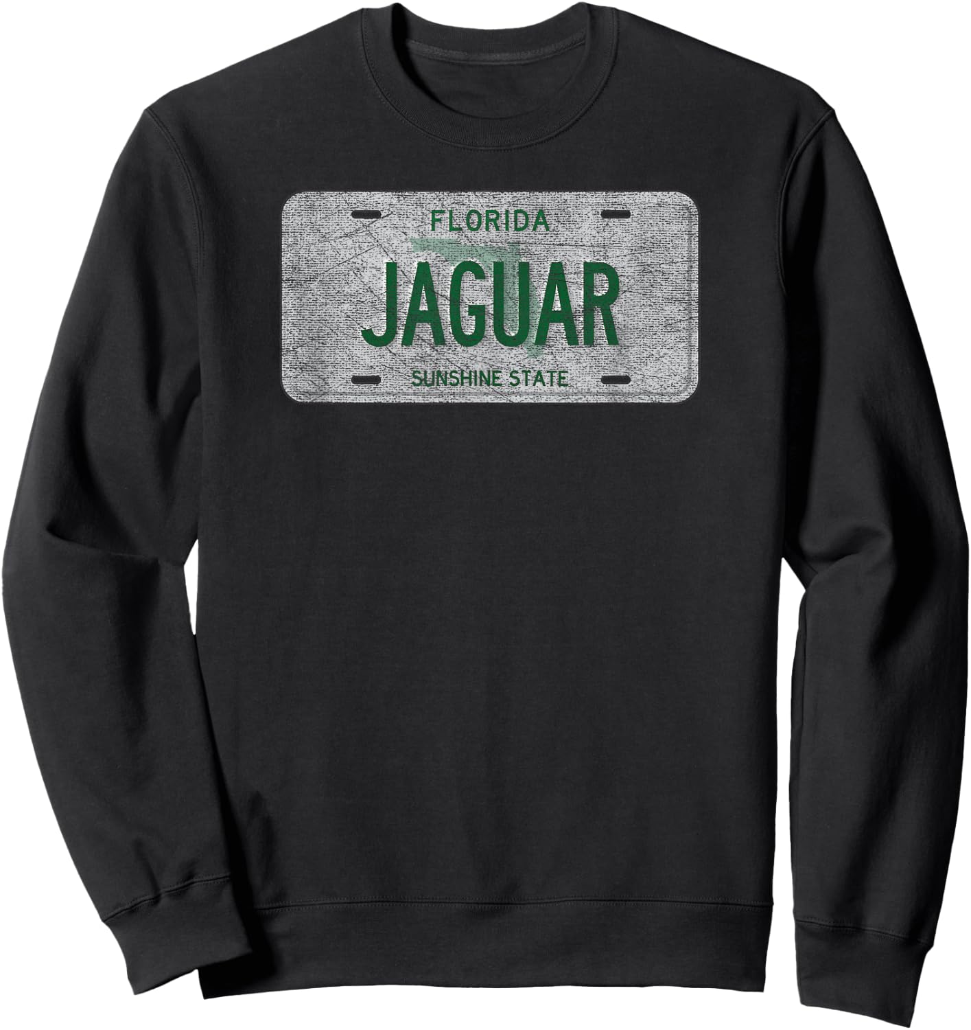 Florida Licence Plate Gift JAGUAR Sweatshirt - Sweatshirt | Black