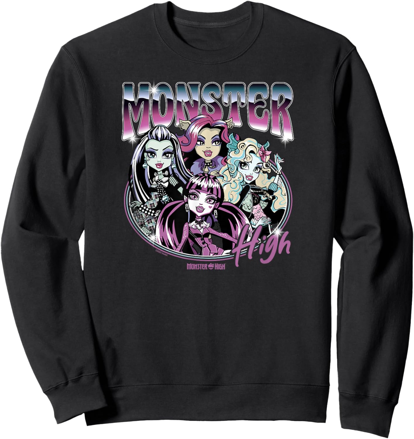 Monster High - Vintage Bootleg Style Sweatshirt - Sweatshirt | Black