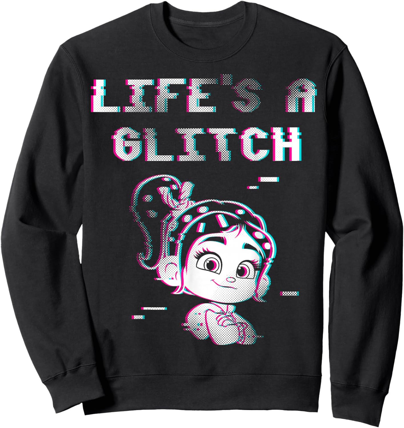 Disney Wreck It Ralph 2 Life's A Glitch Graphic Sweatshirt - Sweatshirt | Black