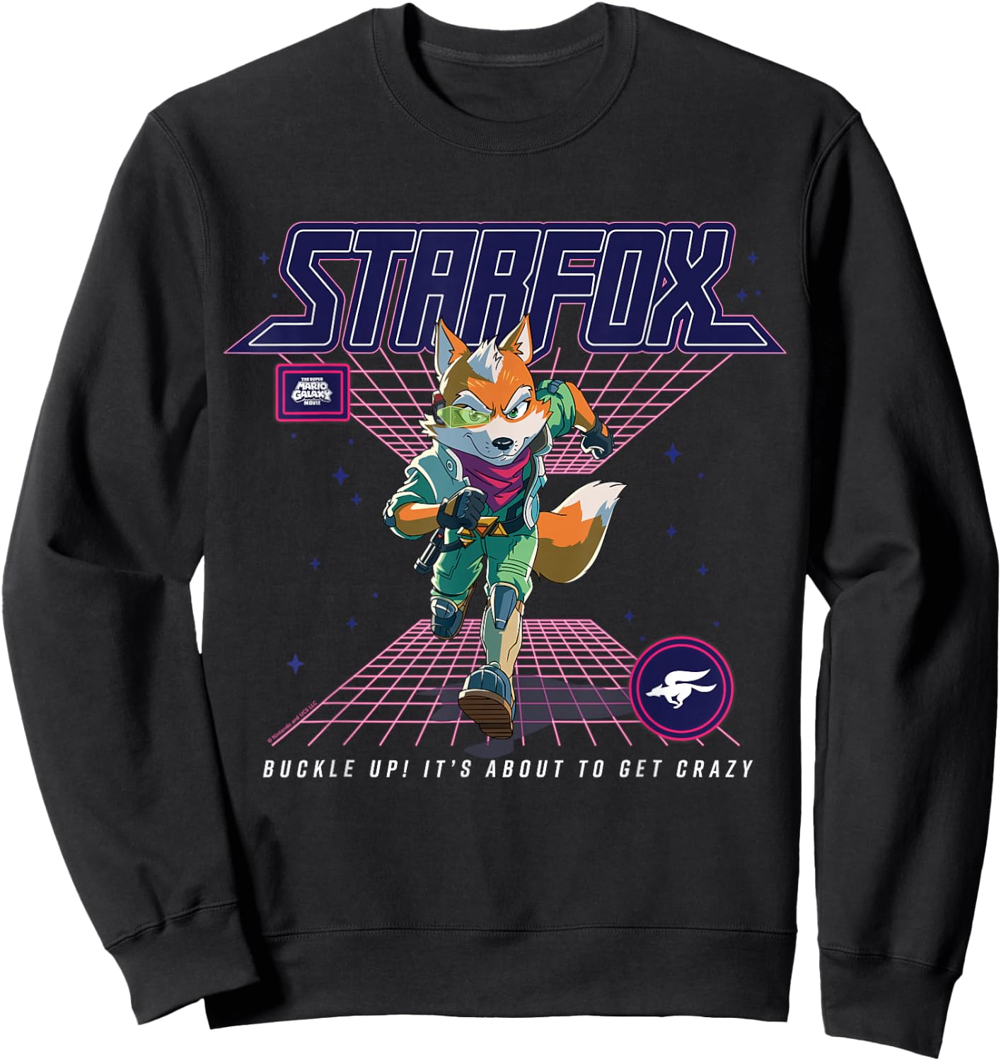 The Super Mario Galaxy Movie Starfox About to Get Crazy Sweatshirt - Sweatshirt | Black
