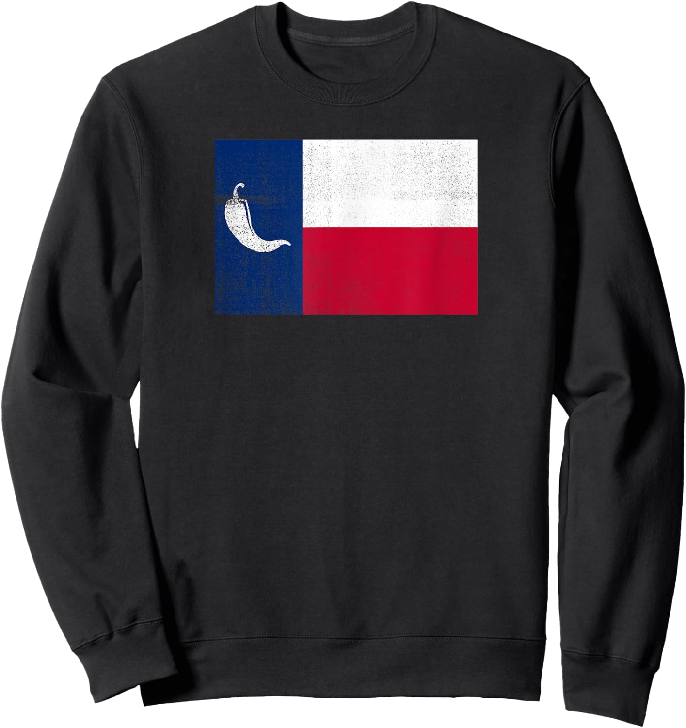 Spicy Texas Flag Funny Chili Cook Off Sweatshirt - Sweatshirt | Black