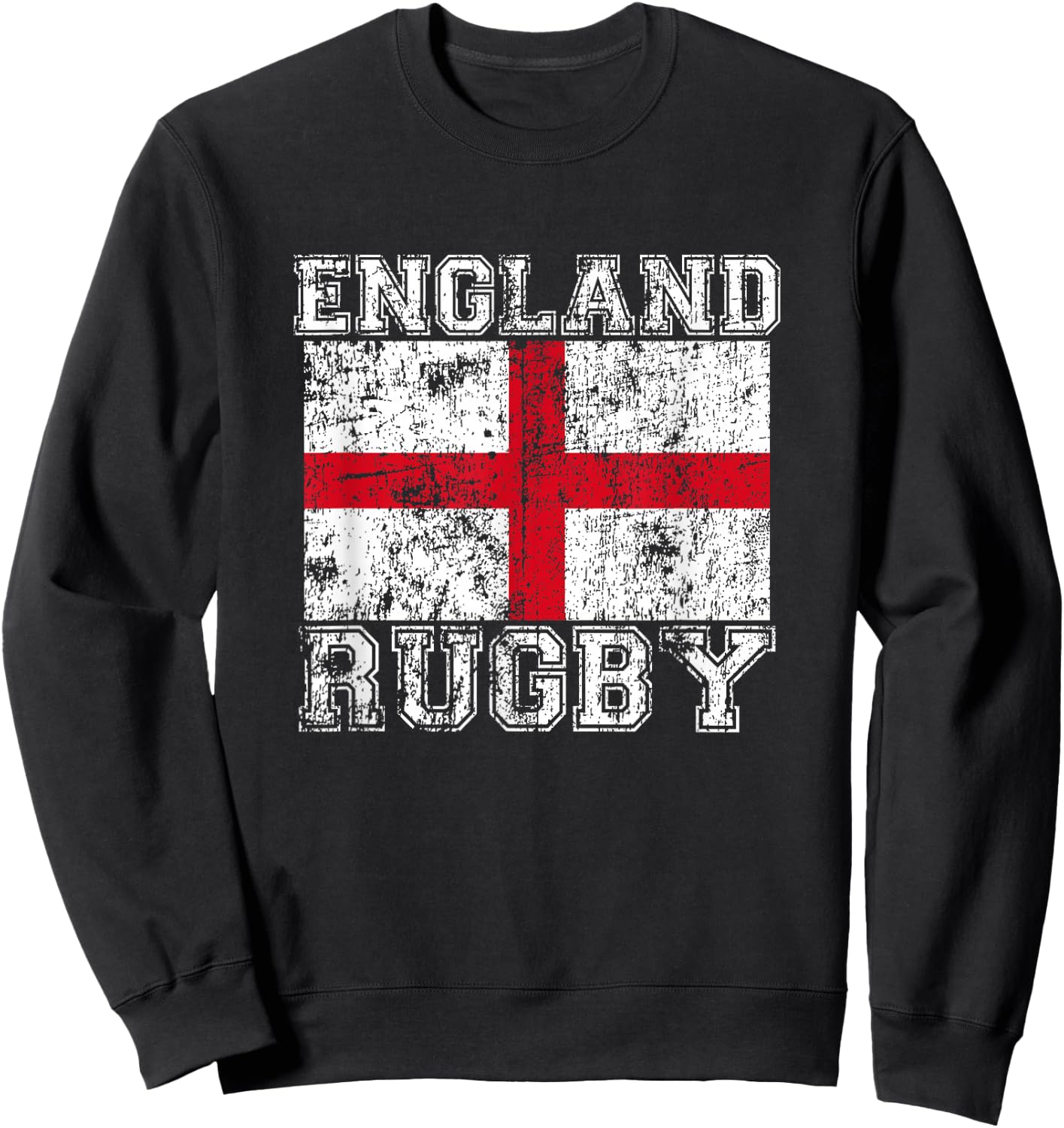 England Rugby Shirt - England Flag England Jersey Men Women Sweatshirt - Sweatshirt | Black