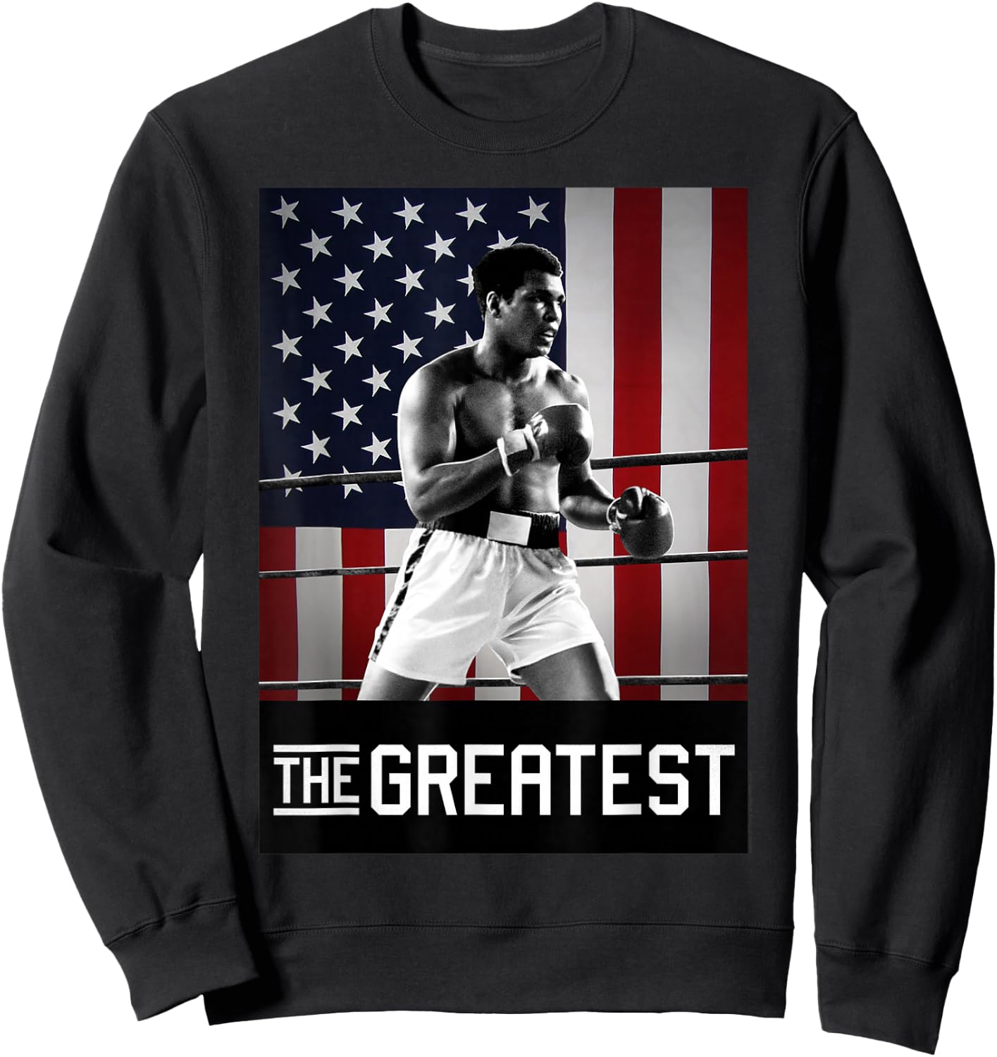 Muhammad Ali American Legend Sweatshirt - Sweatshirt | Black