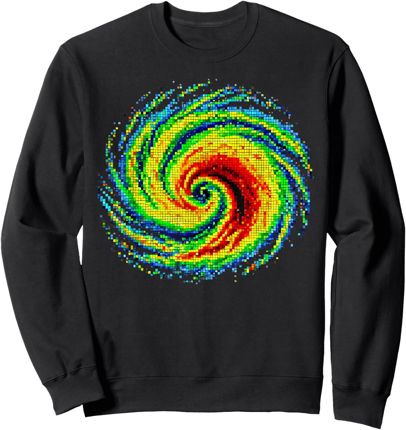 Weather Radar Image Clouds Meteorologist Storm Chaser Sweatshirt - Sweatshirt | Black