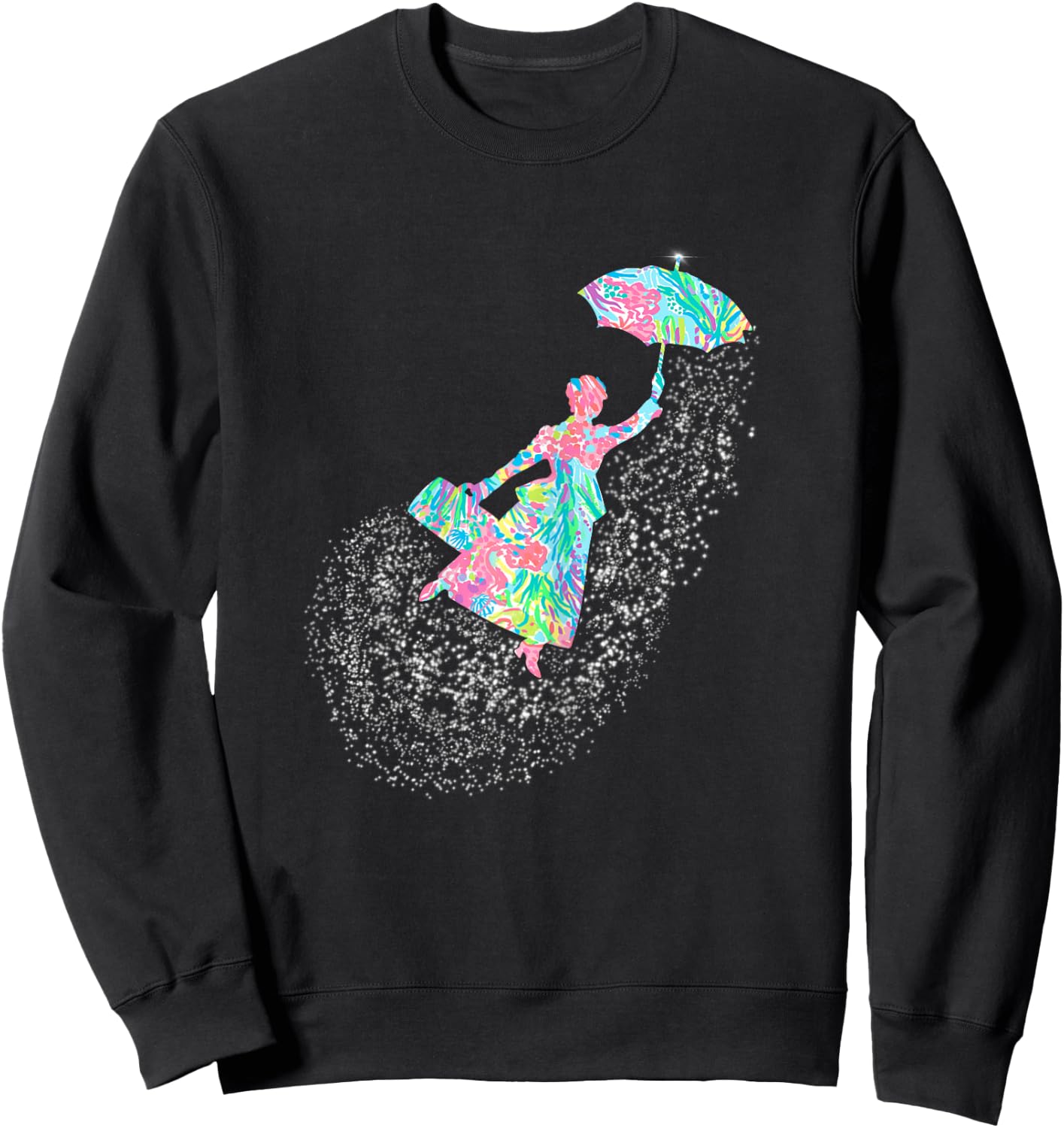 Magical Flying Nanny Glimmer Spoonful of Sugar Sweatshirt - Sweatshirt | Black