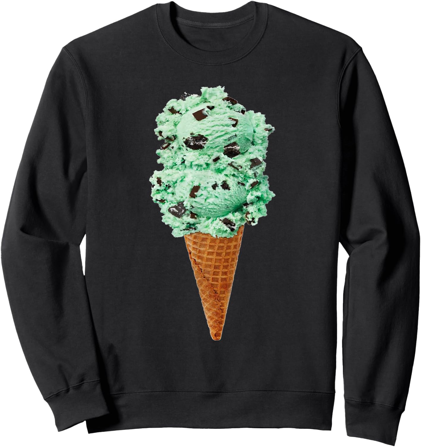 Ice Cream Cone Classic Fit T Shirt -- I Love Ice Cream Women Kids Sweatshirt - Sweatshirt | Black