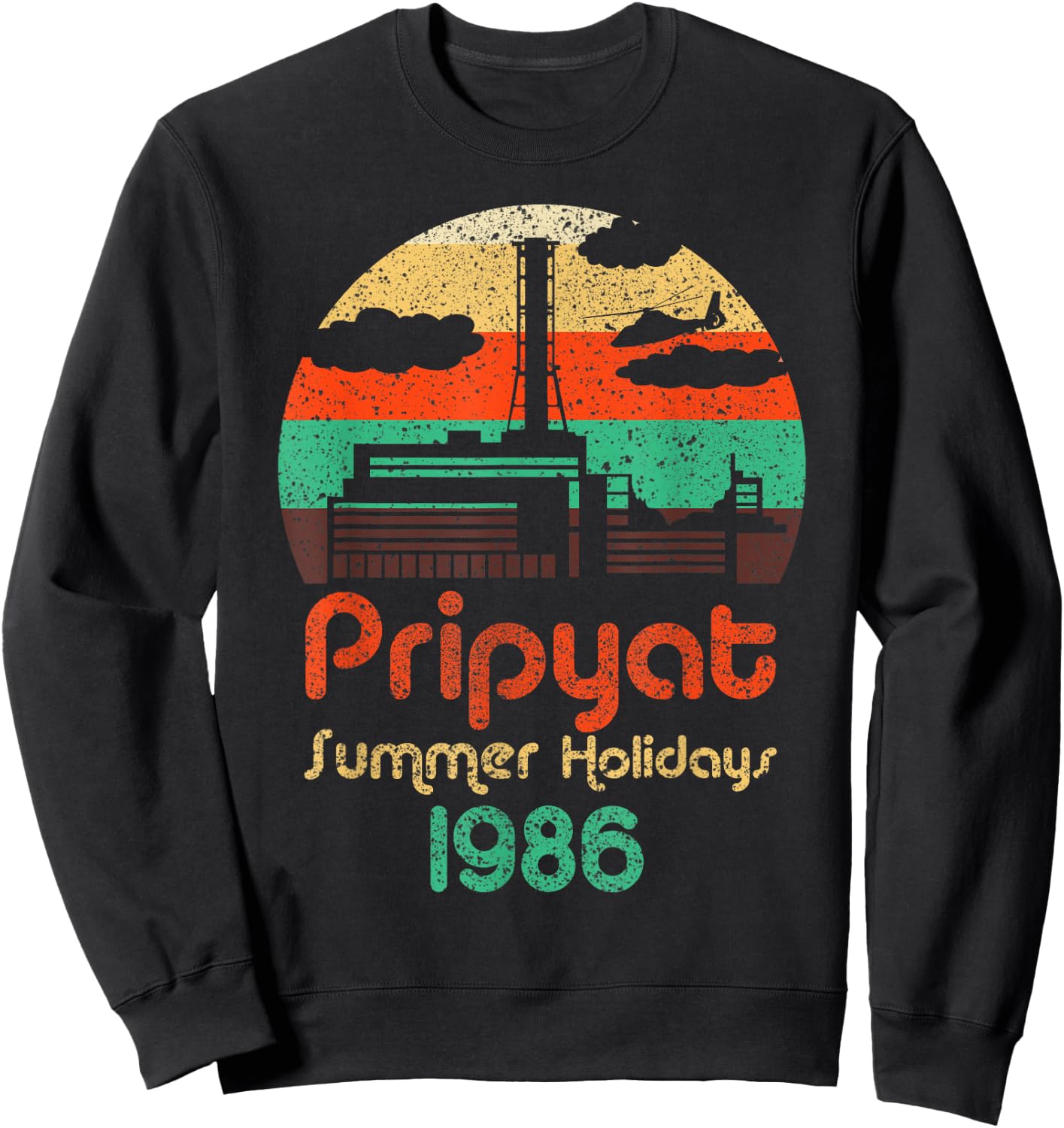 3.6 X-ray large not terrible Chernobyl retro tripyat Sweatshirt - Sweatshirt | Black