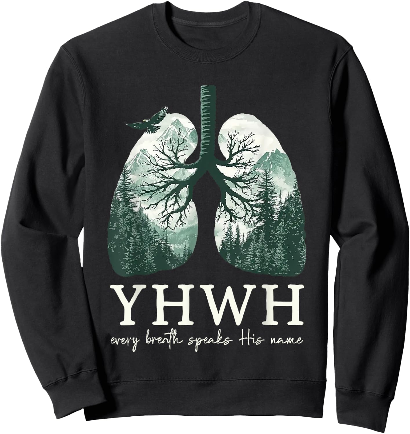 Yhwh Every Breath Speaks His Name Sweatshirt - Sweatshirt | Black