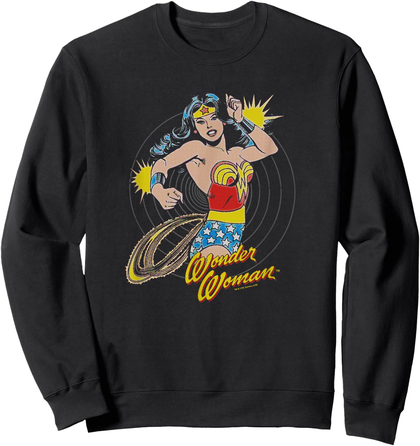 Wonder Woman Spinning Sweatshirt - Sweatshirt | Black