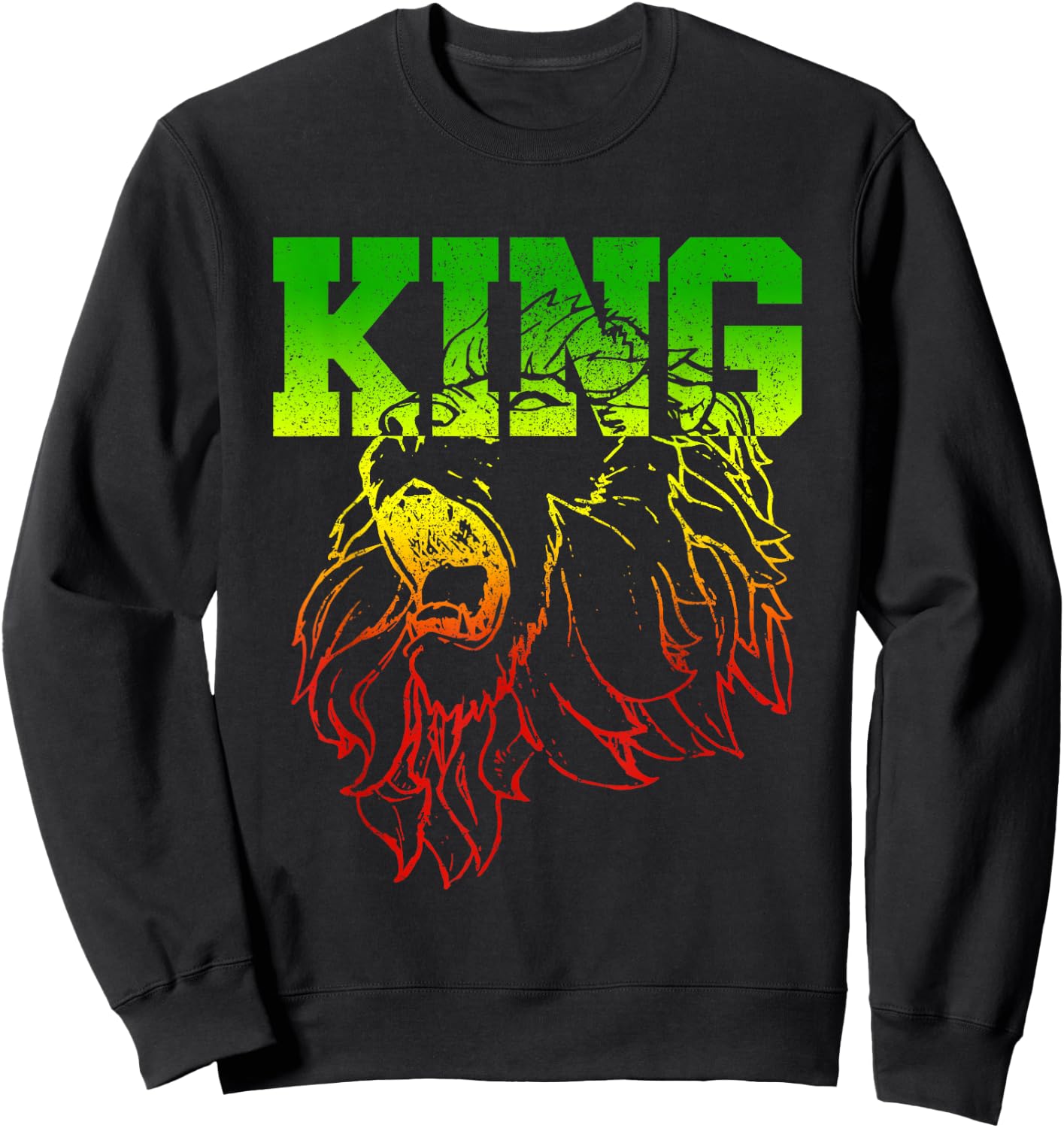 Lion Of Judah - King Reggae Music Rasta Shirt Gift Sweatshirt - Sweatshirt | Black