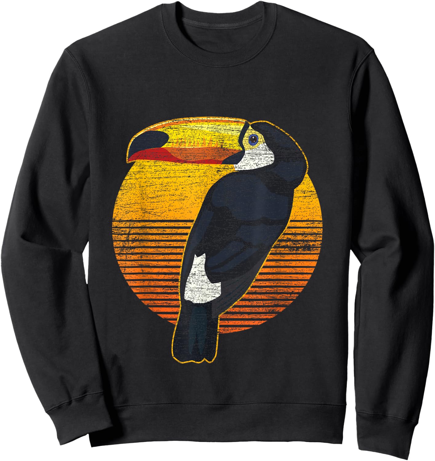 Zoo Animal Wildlife Tropic Birds Toucan Sweatshirt - Sweatshirt | Black