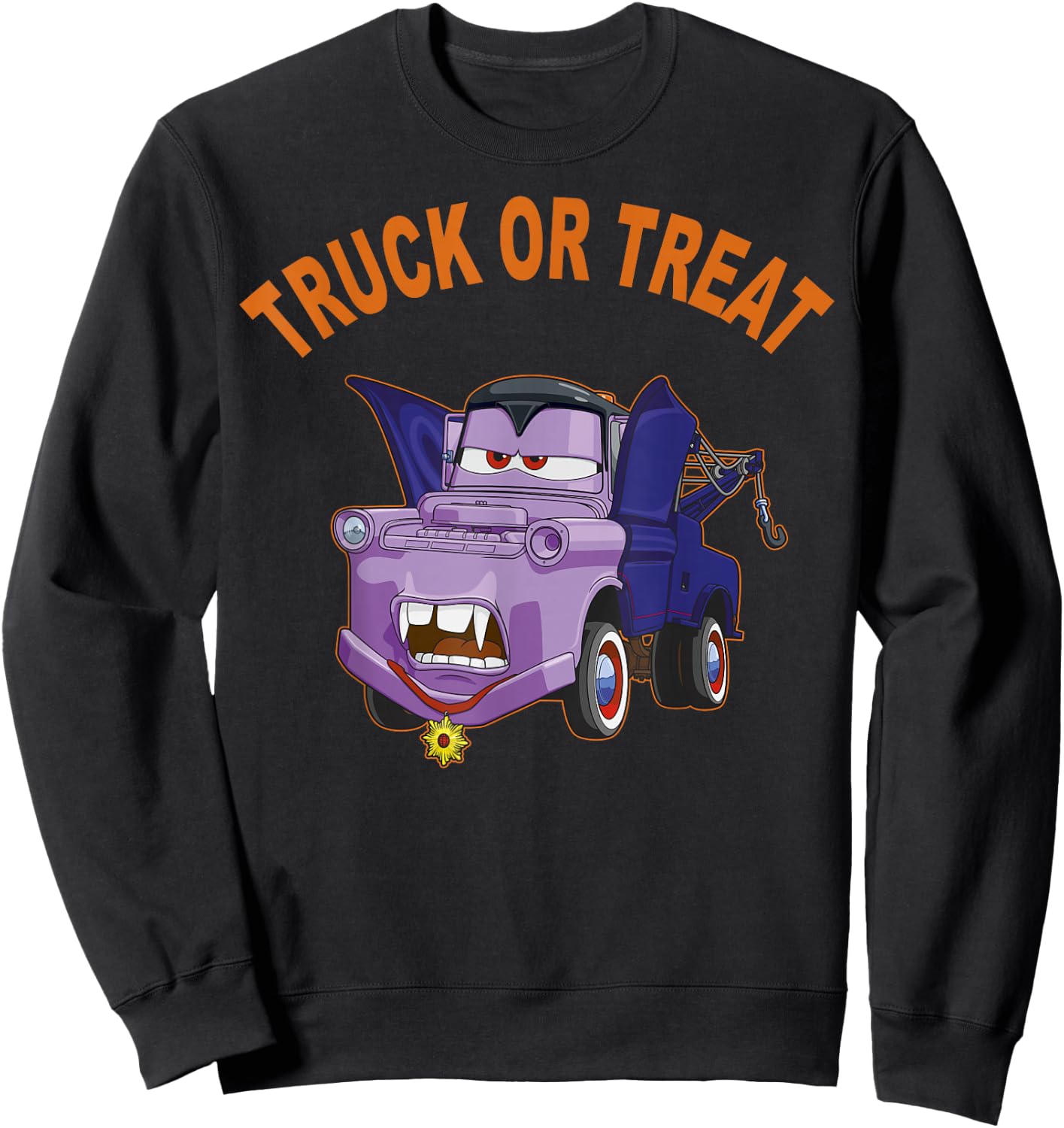 Disney Pixar Cars 2 Mater Vampire Halloween Sweatshirt - Sweatshirt | Black