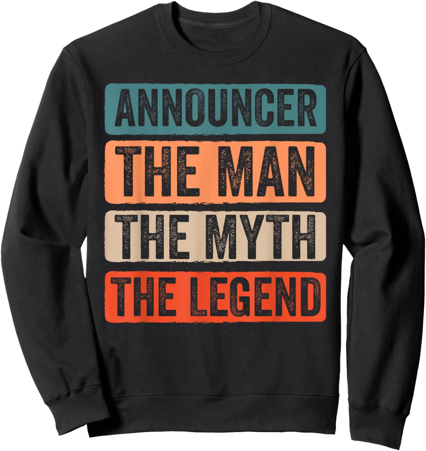 Funny Sports Commentator Sports Announcer Sportscaster Fan Sweatshirt - Sweatshirt | Black