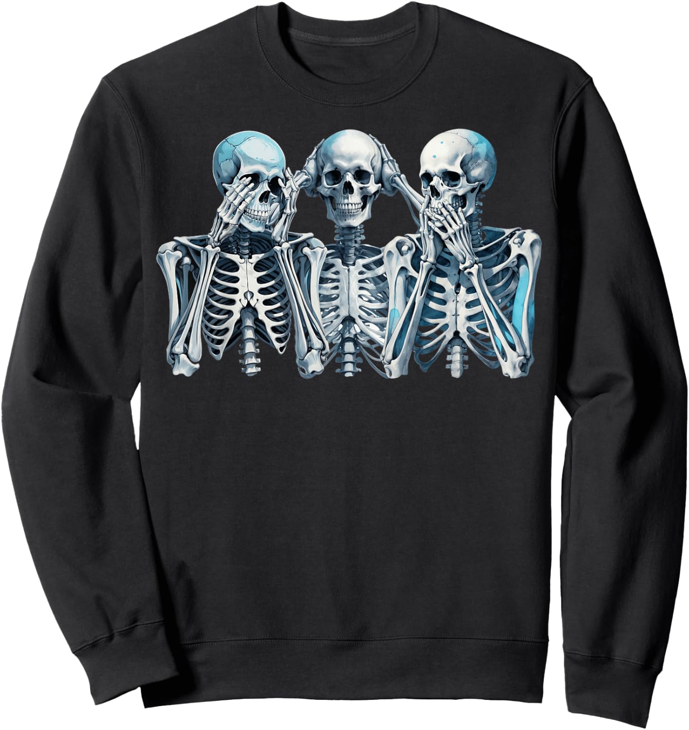 See No Evil, Hear No Evil, Speak No Evil Sweatshirt - Sweatshirt | Black