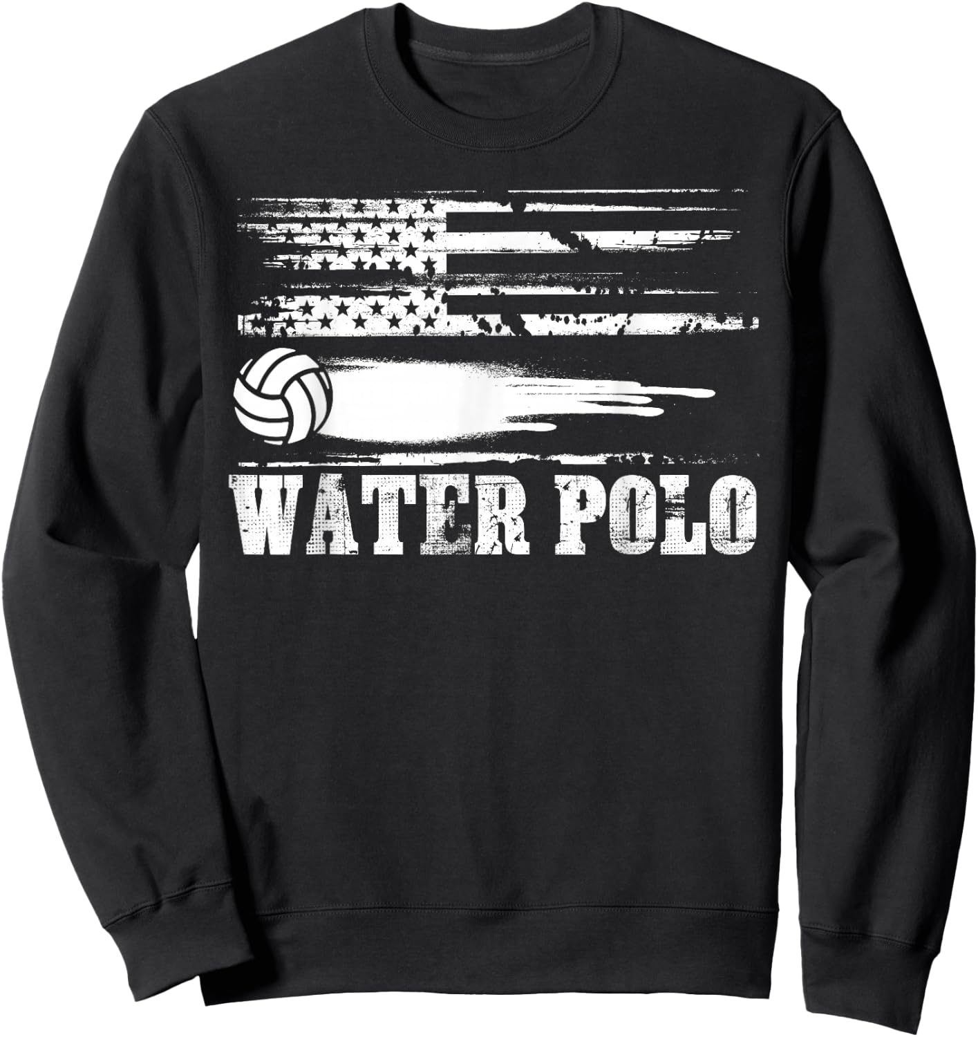 Water Polo Shirt | Cute Team Aquatic Sport USA Gift Sweatshirt - Sweatshirt | Black