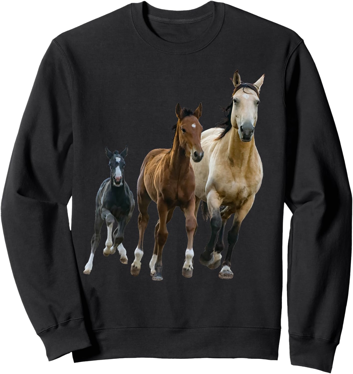 I love Horses Sweatshirt - Sweatshirt | Black