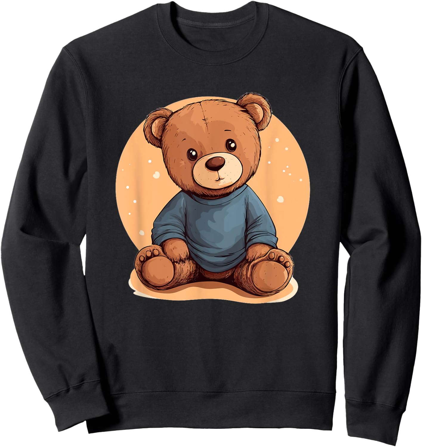 Cute Teddy Bear Graphic For Children Sweatshirt - Sweatshirt | Black