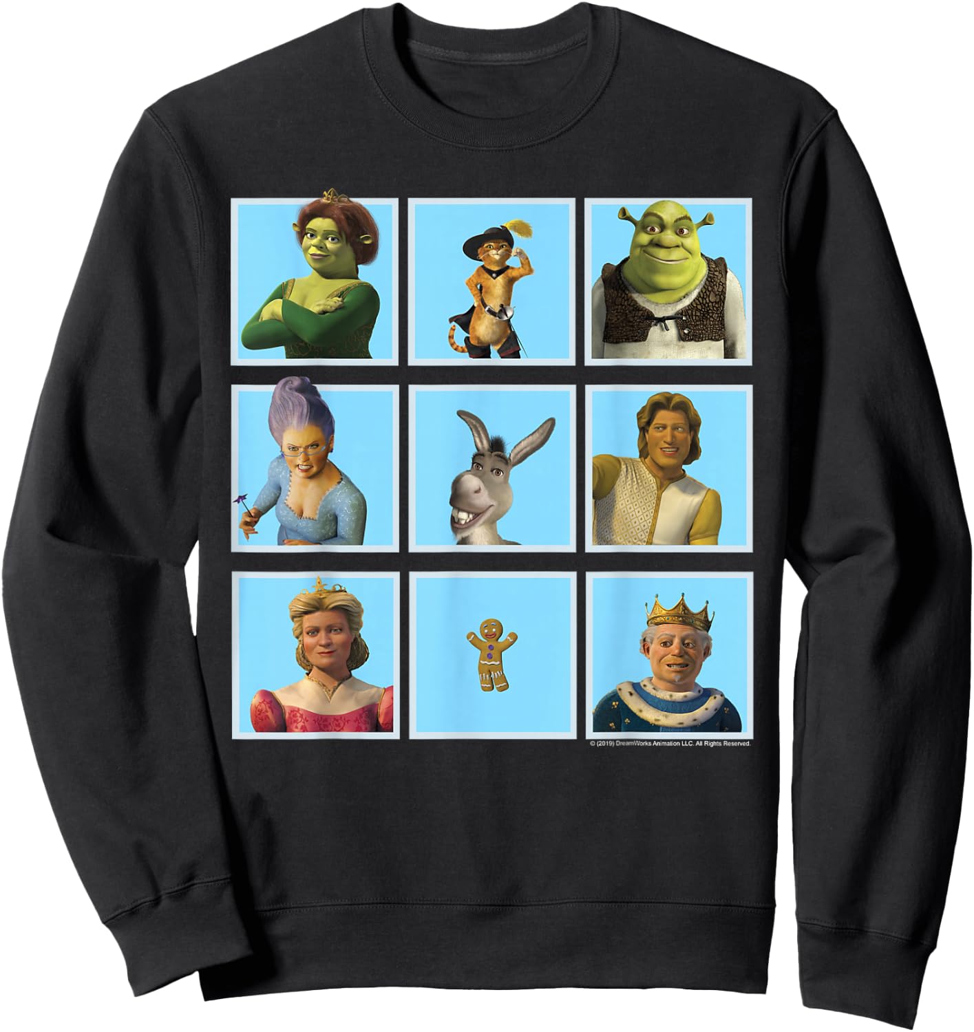Shrek 2 This is The Story of A Fairy Tale Family Sweatshirt - Sweatshirt | Black