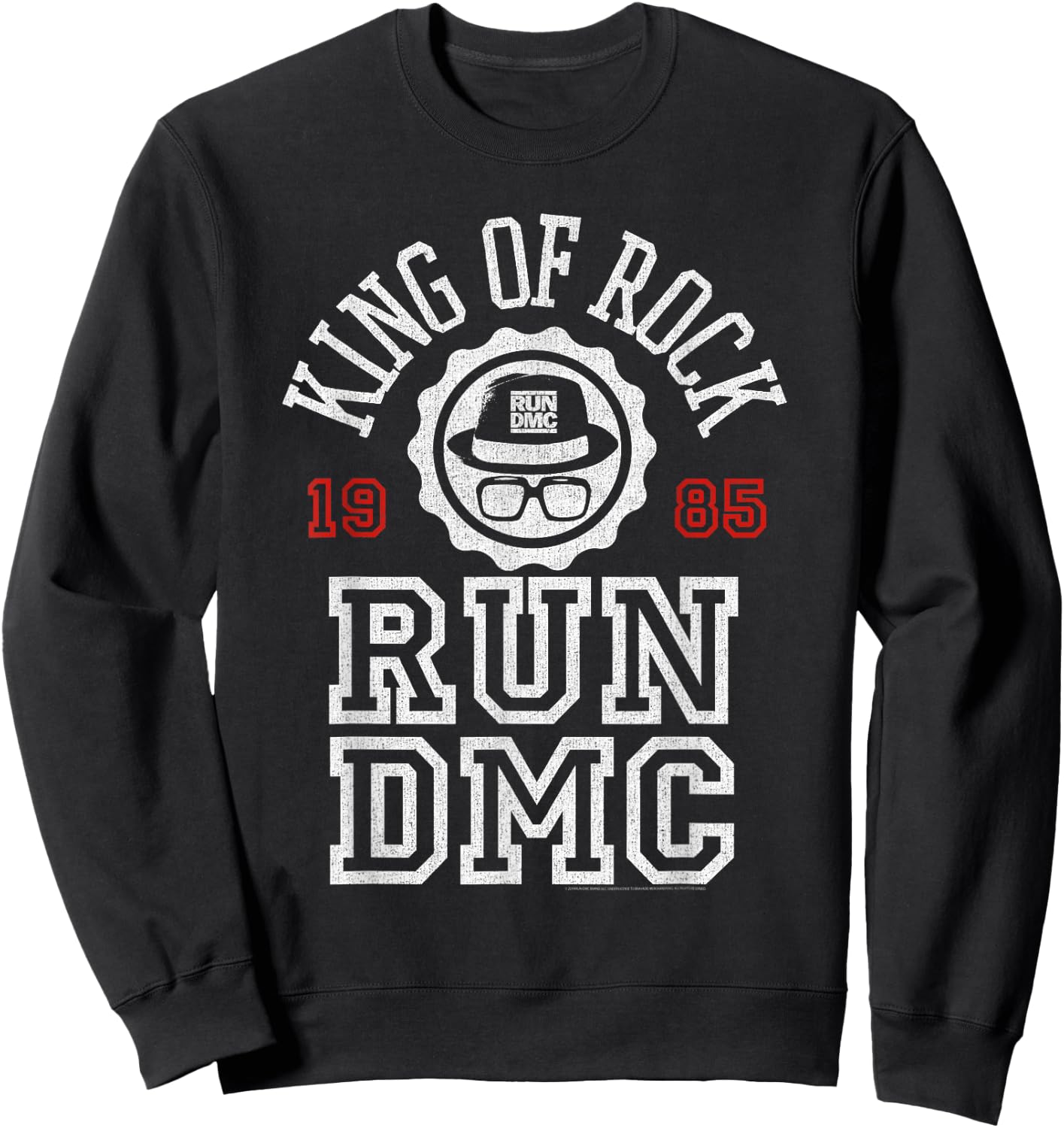 Run DMC Official King Of Rock 1985 Sweatshirt - Sweatshirt | Black