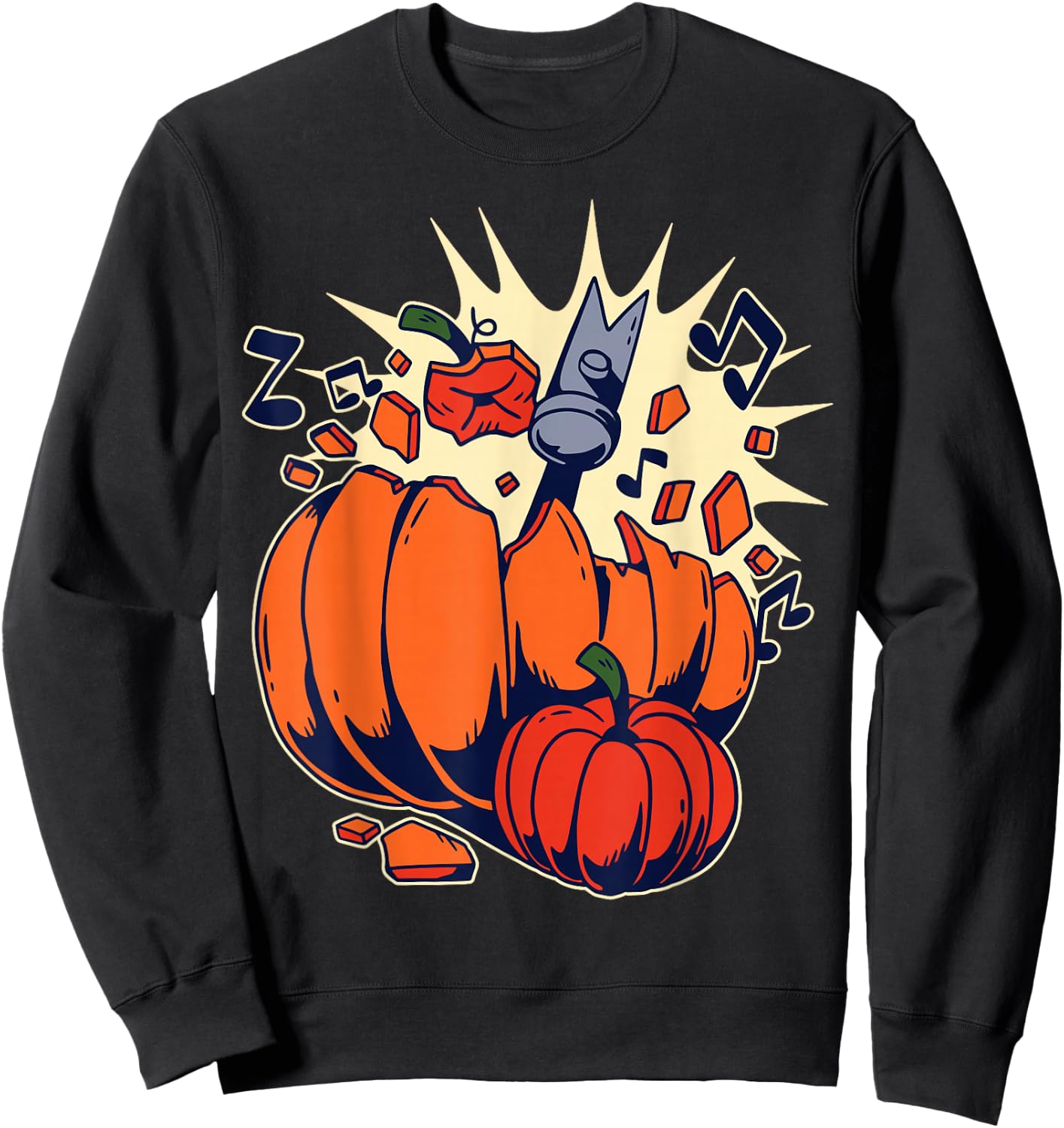 Pumpkin Smashing Sweatshirt - Sweatshirt | Black