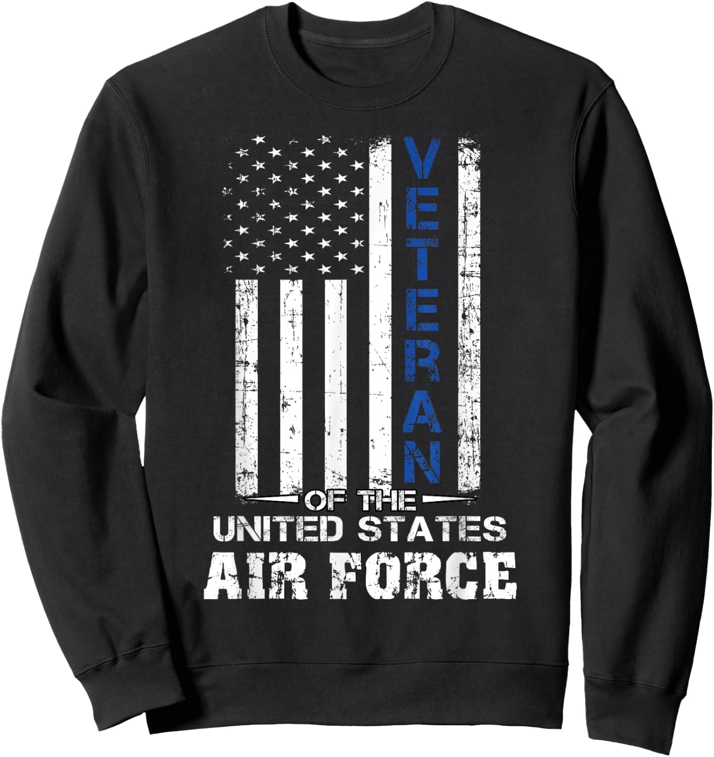 Veteran of The United States US Air Force USAF Sweatshirt - Sweatshirt | Black