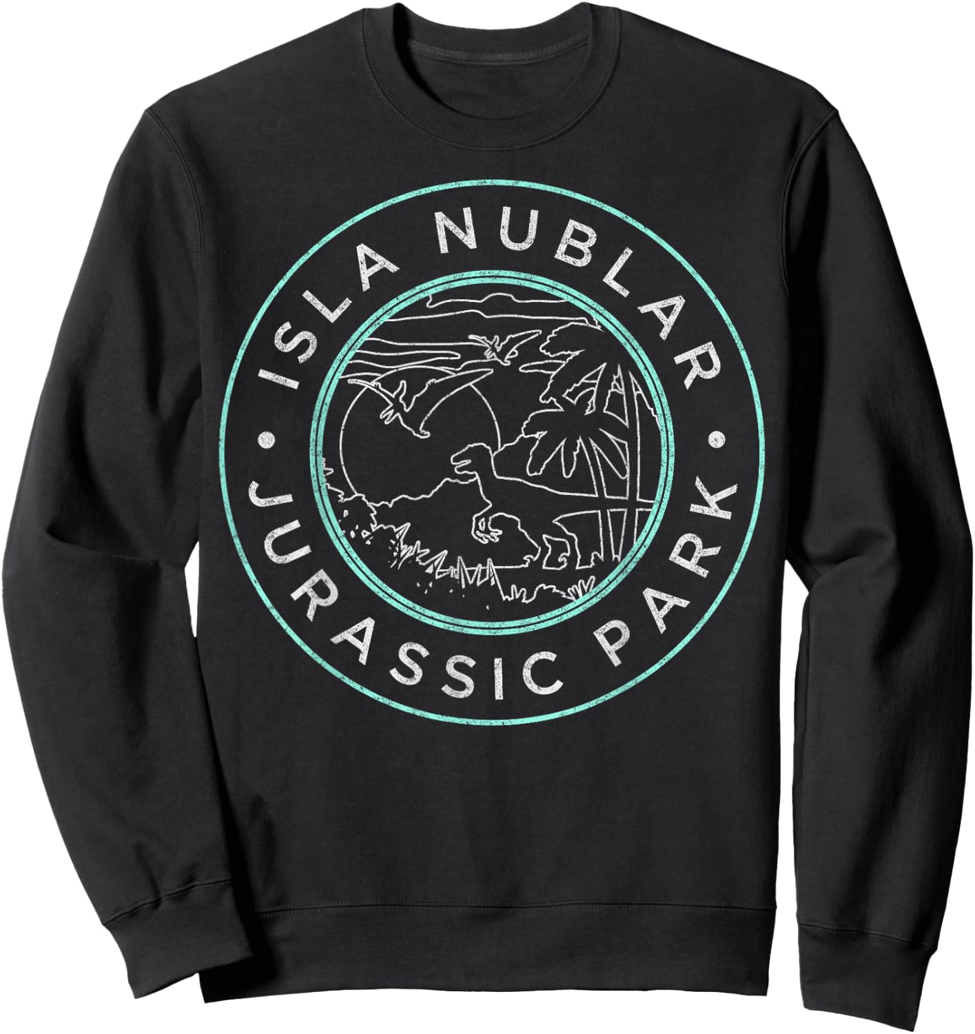 Jurassic Park Isla Nublar Badge Retro Sweatshirt - Sweatshirt | Black
